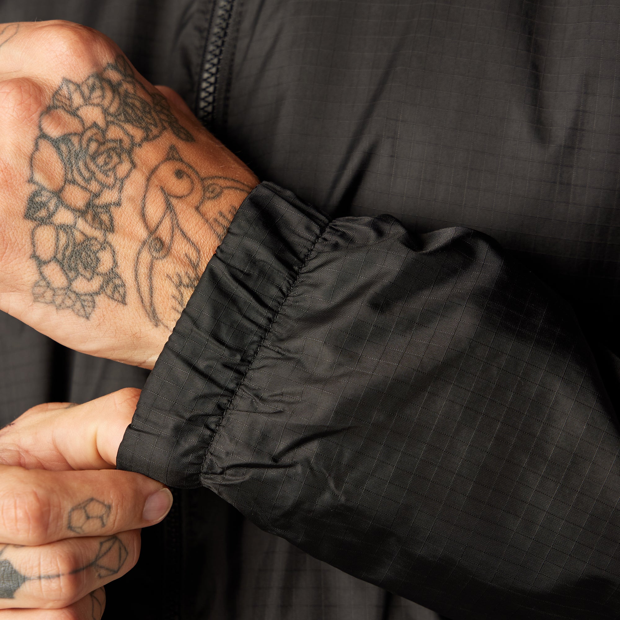 Fleece Lined Nylon Hooded Jacket - Image 11