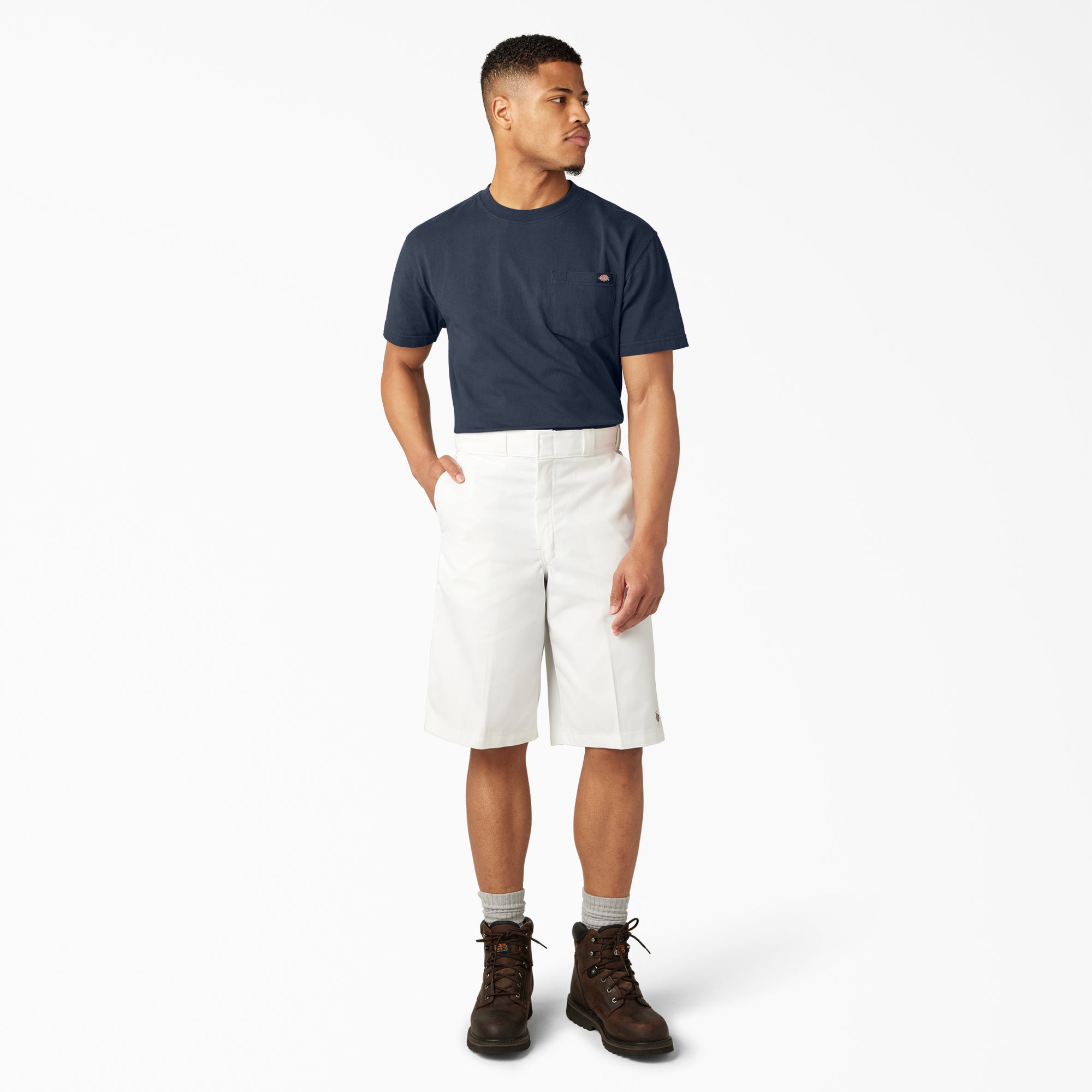 Loose Fit Flat Front Work Shorts. 13 - Image 5