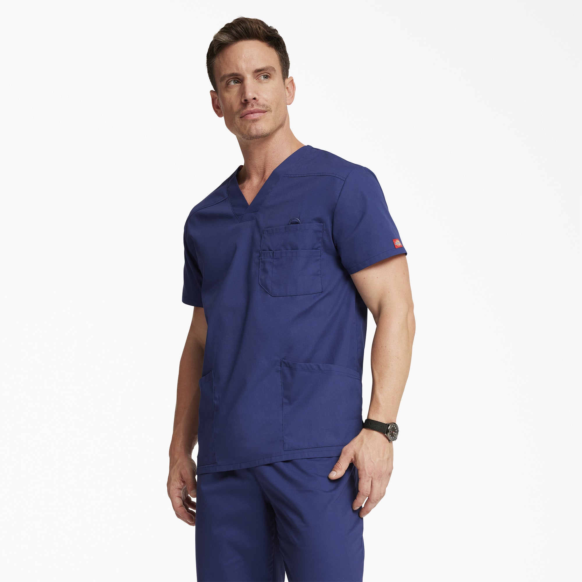 Men's EDS Signature V-Neck Scrub Top - Image 3