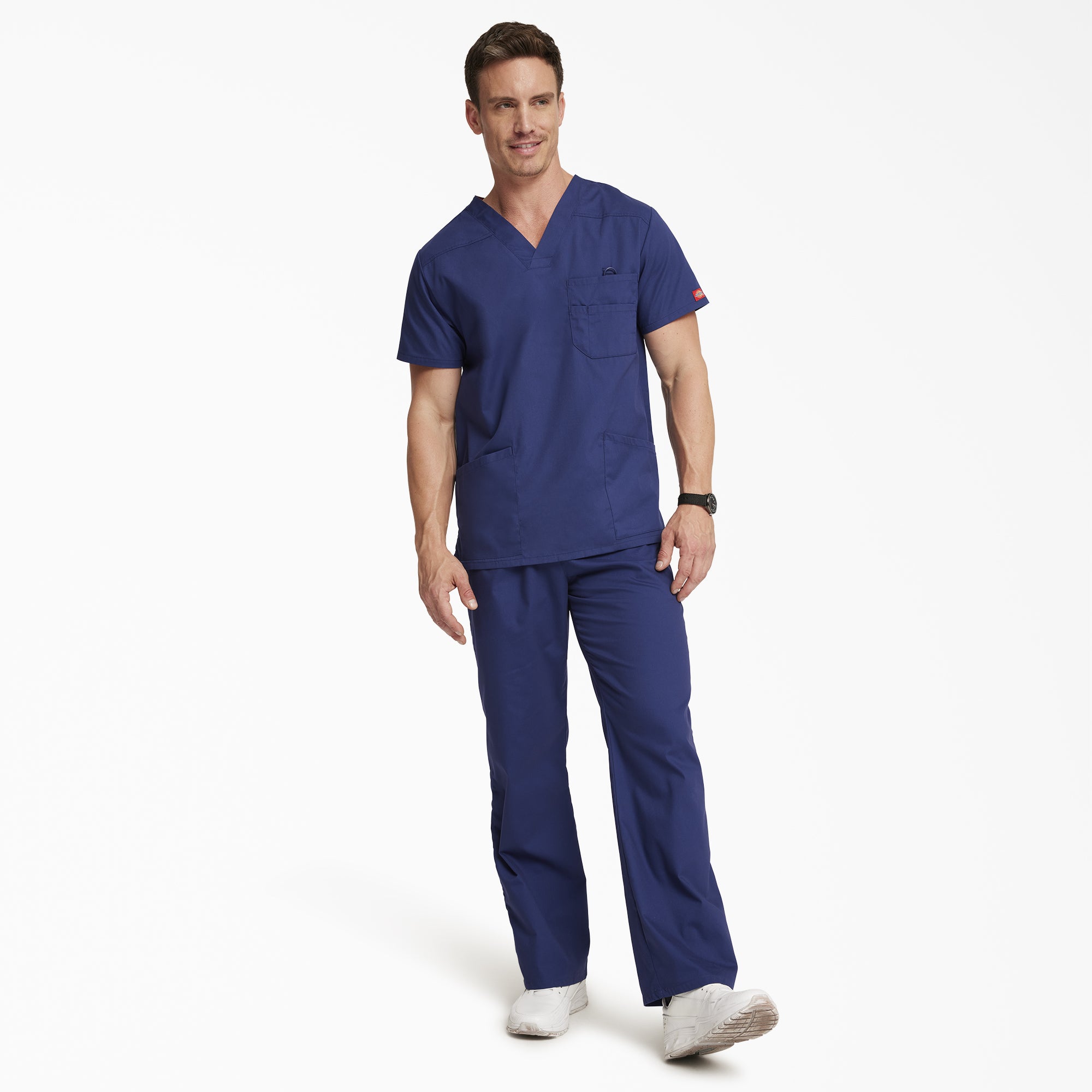 Men's EDS Signature V-Neck Scrub Top - Image 5