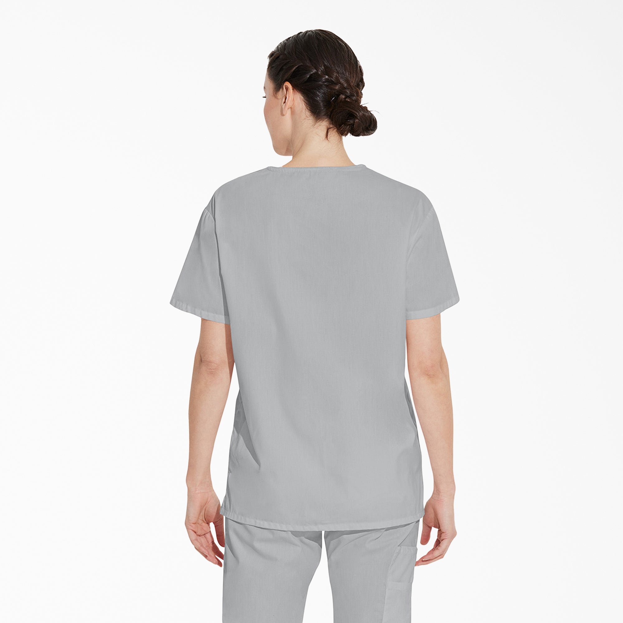 Unisex EDS Signature V-Neck Scrub Top - Image 2