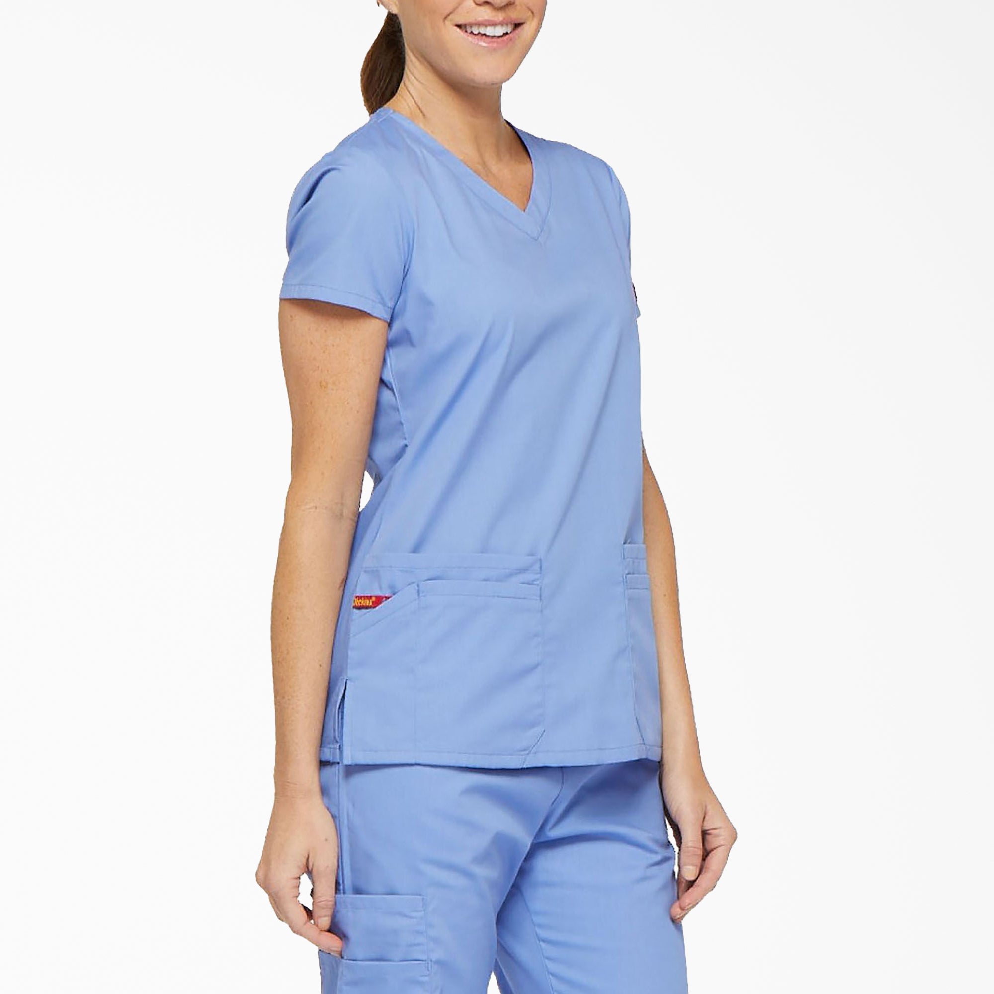 Women's EDS Signature V-Neck Scrub Top - Image 4