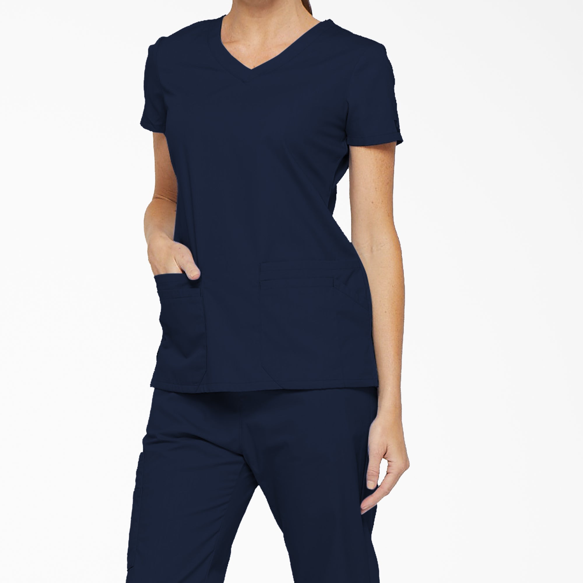 Women's EDS Signature V-Neck Scrub Top - Image 3