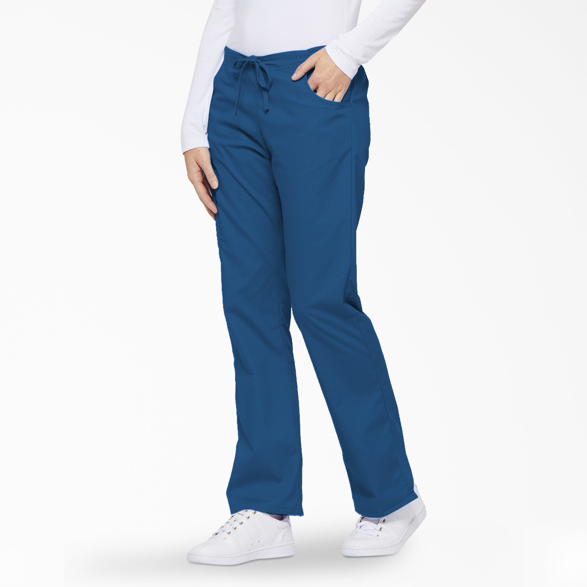 Women's EDS Signature Drawstring Cargo Scrub Pants - Image 3