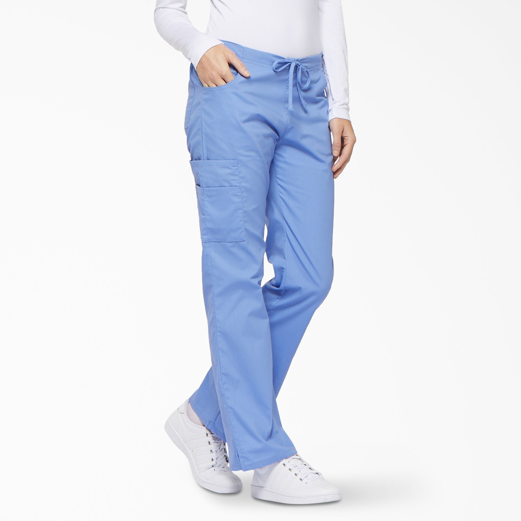 Women's EDS Signature Drawstring Cargo Scrub Pants - Image 4