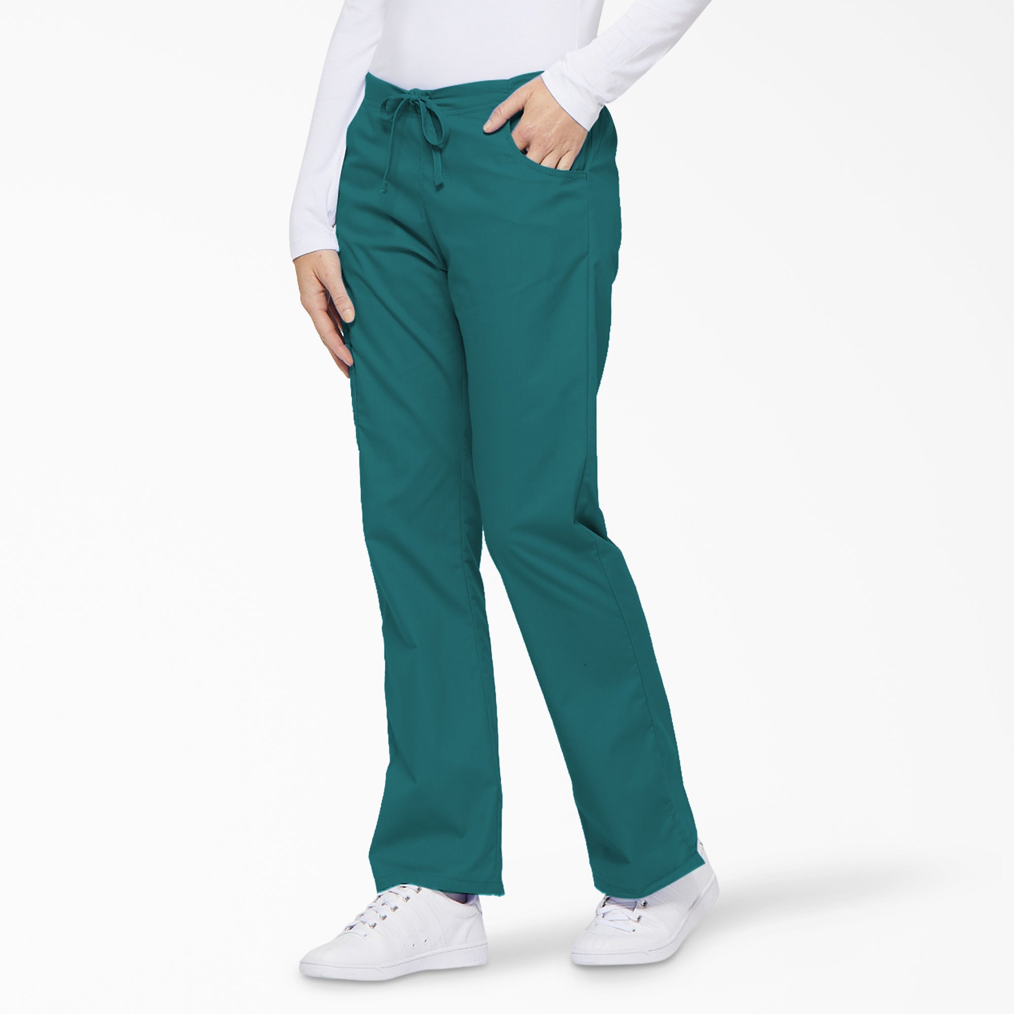 Women's EDS Signature Drawstring Cargo Scrub Pants - Image 3