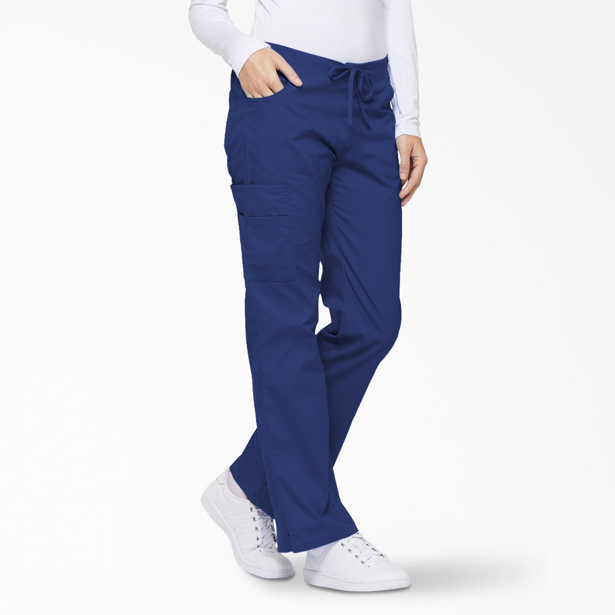Women's EDS Signature Drawstring Cargo Scrub Pants - Image 4