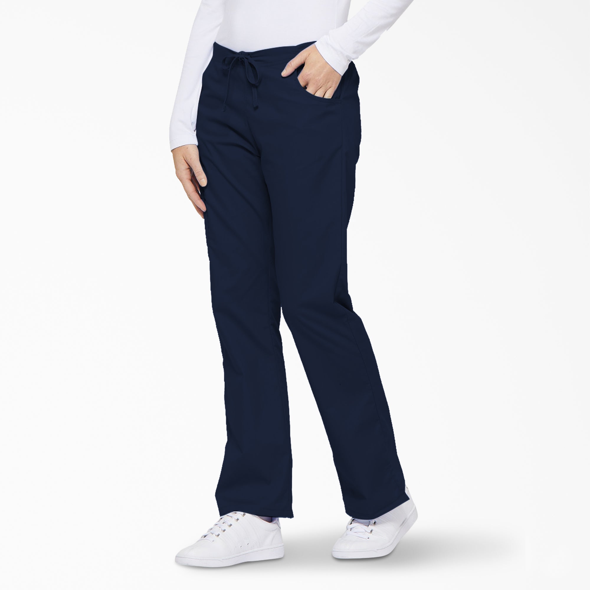 Women's EDS Signature Drawstring Cargo Scrub Pants - Image 3