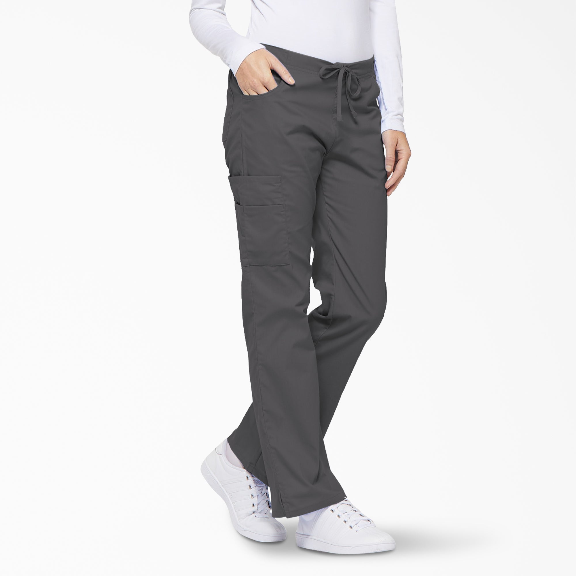 Women's EDS Signature Drawstring Cargo Scrub Pants - Image 4