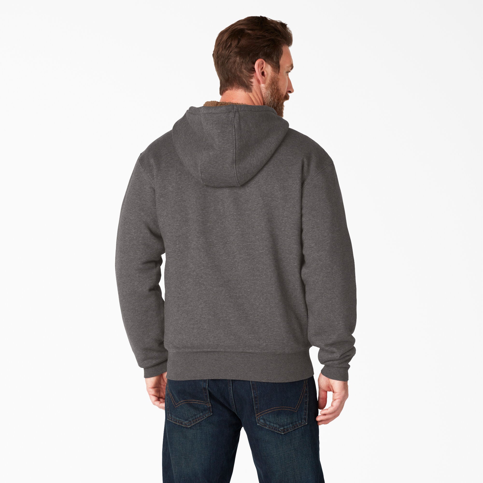 High Pile Fleece Lined Full Zip Hoodie - Image 2