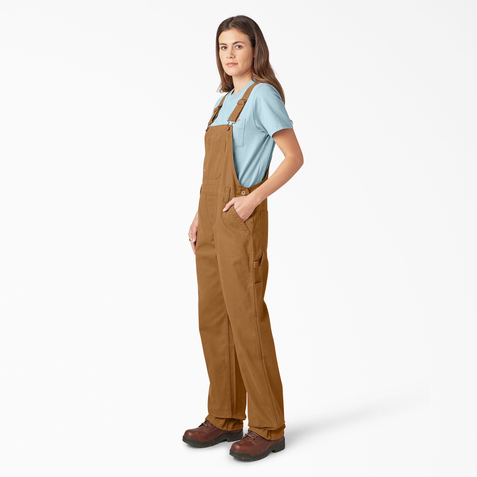 Women's Relaxed Fit Bib Overalls - Image 3