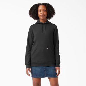 Women's Water Repellent Sleeve Logo Hoodie