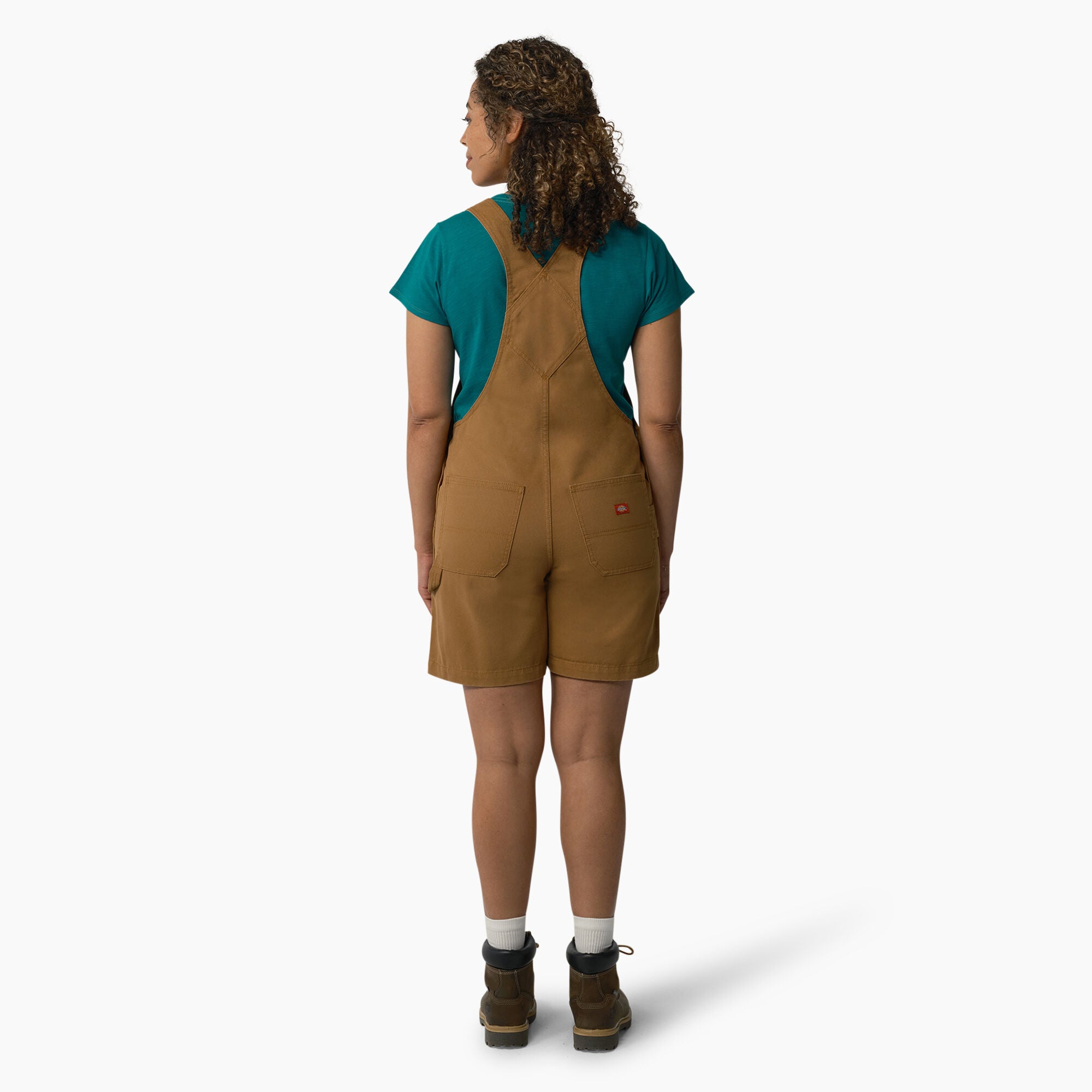 Women's Relaxed Fit Bib Shortalls. 7 - Image 2