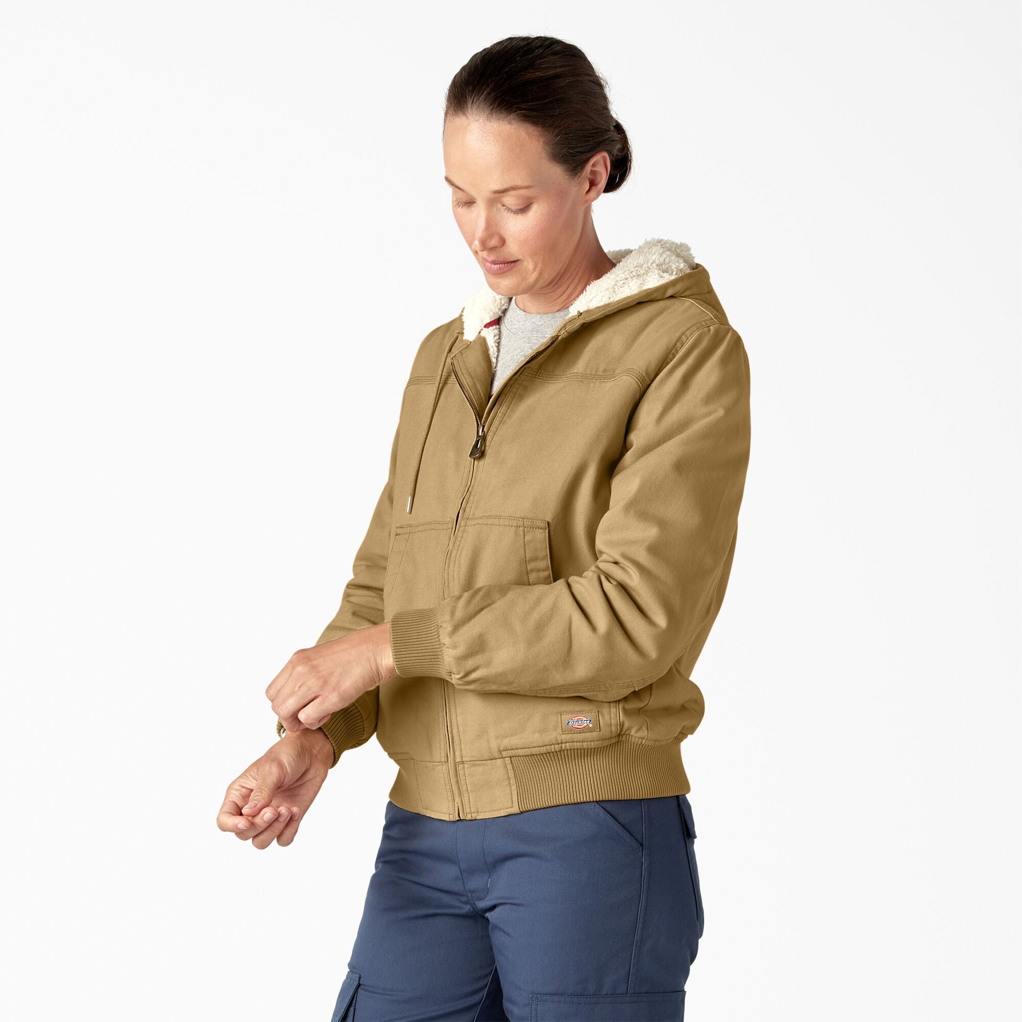 Women's Fleece Lined Duck Canvas Jacket - Image 3