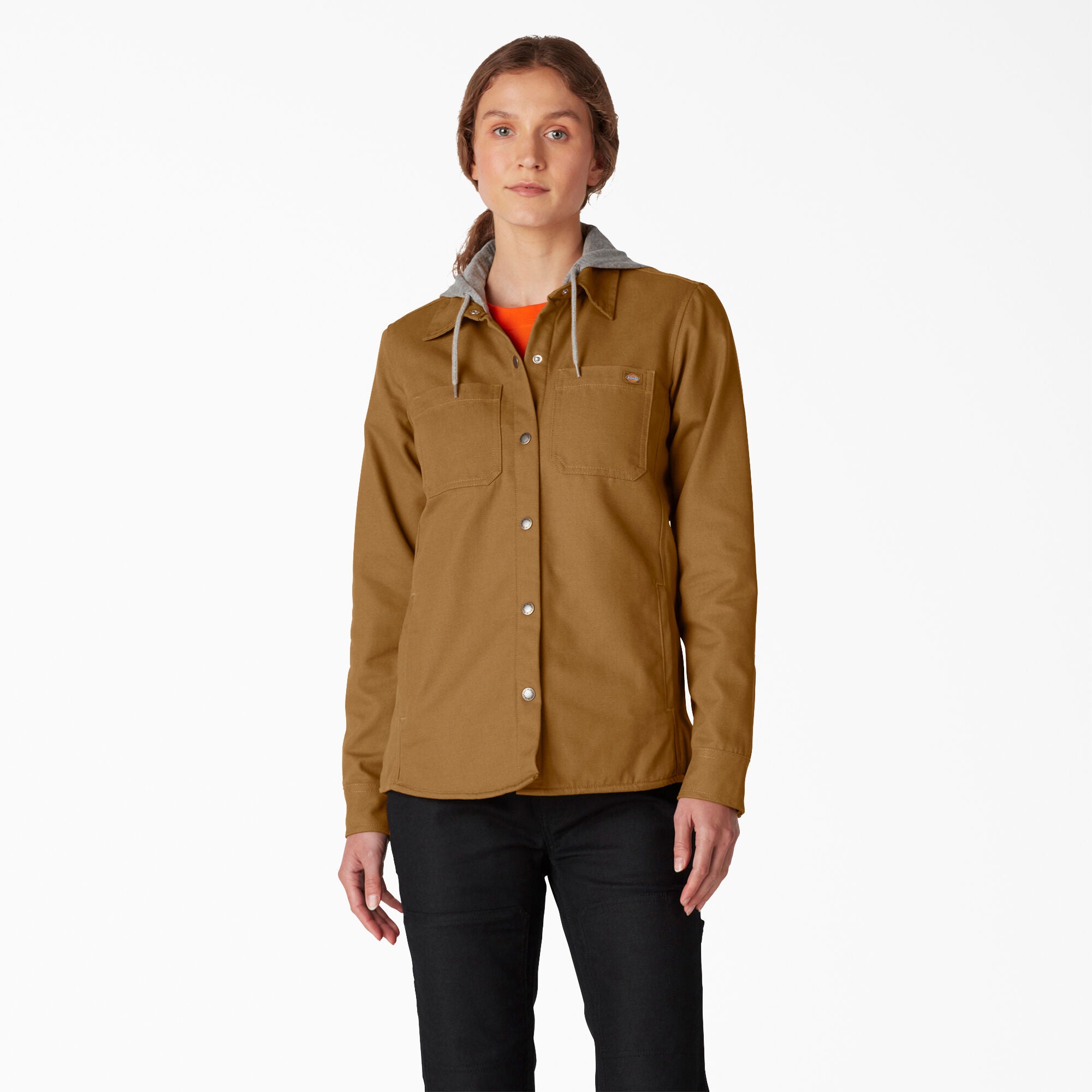 Women's Duck Hooded Shirt Jacket