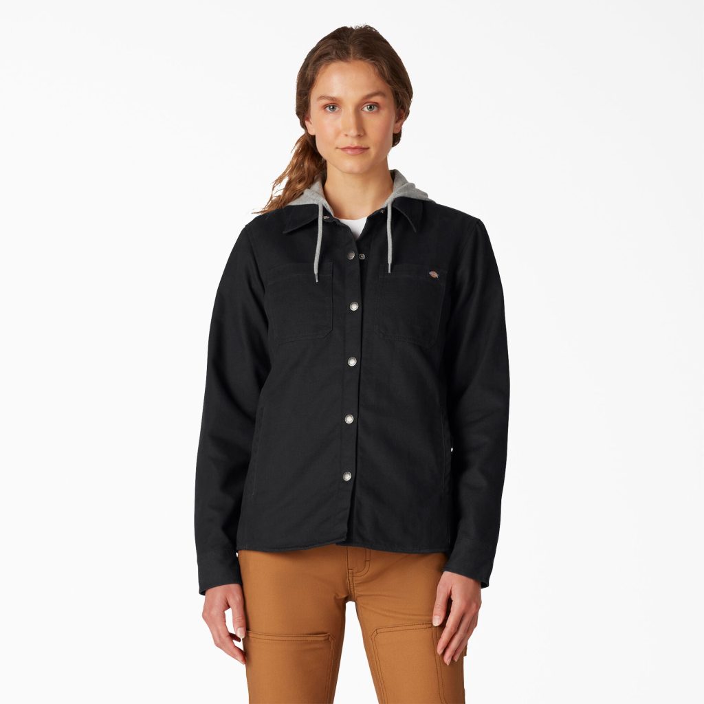 Women's Duck Hooded Shirt Jacket