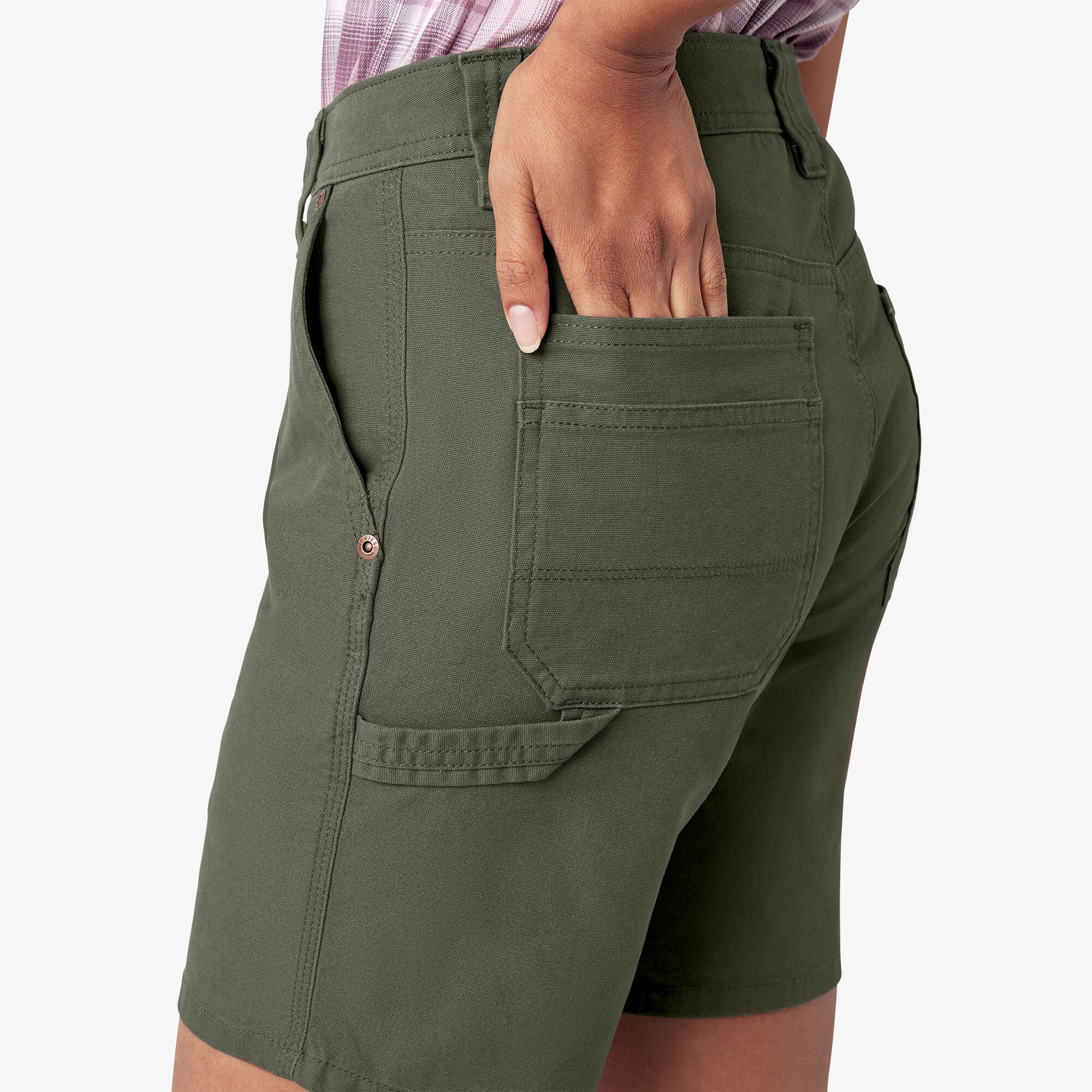 Women's Duck Carpenter Shorts. 7 - Image 8