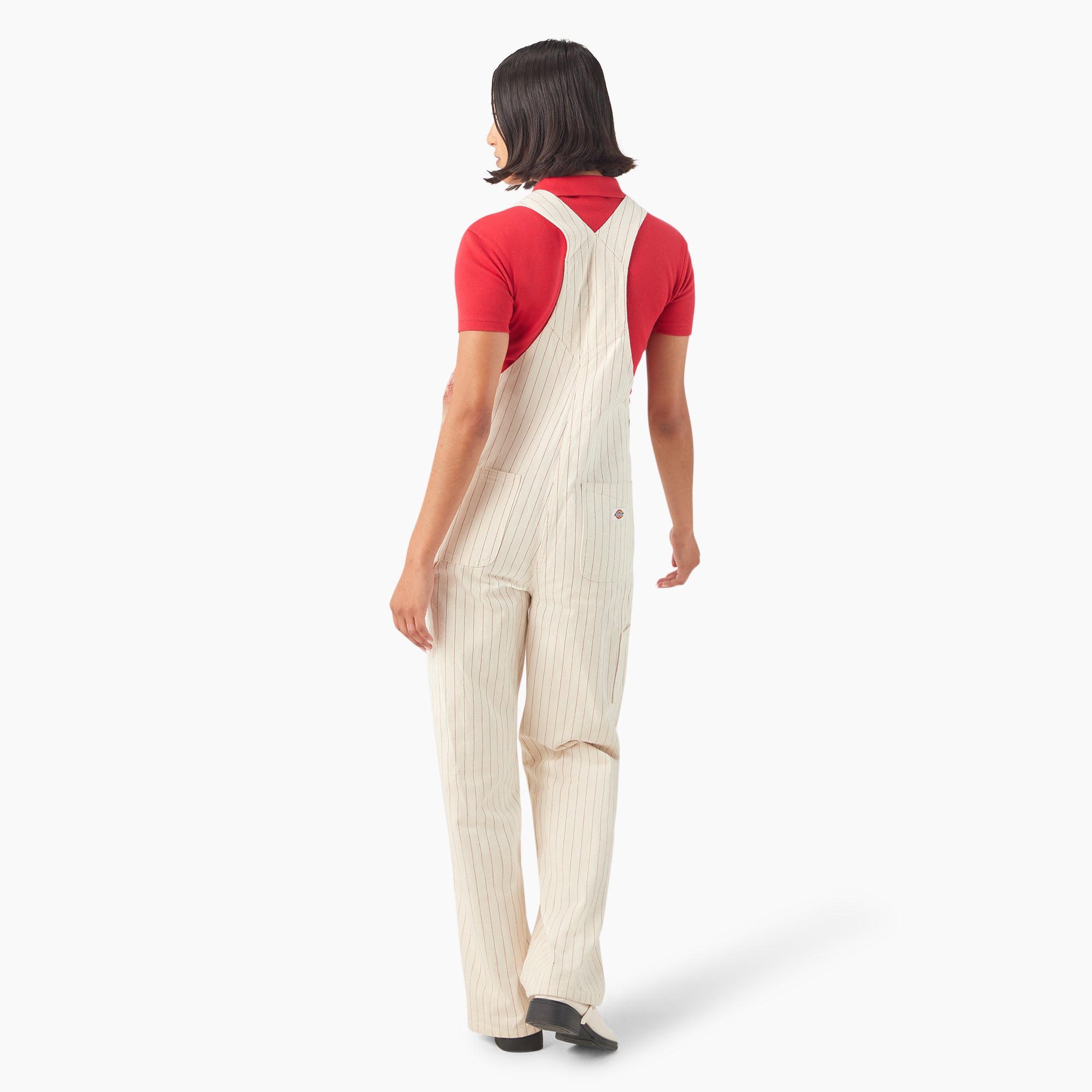 Women's Pinstripe Service Bib Overalls - Image 6
