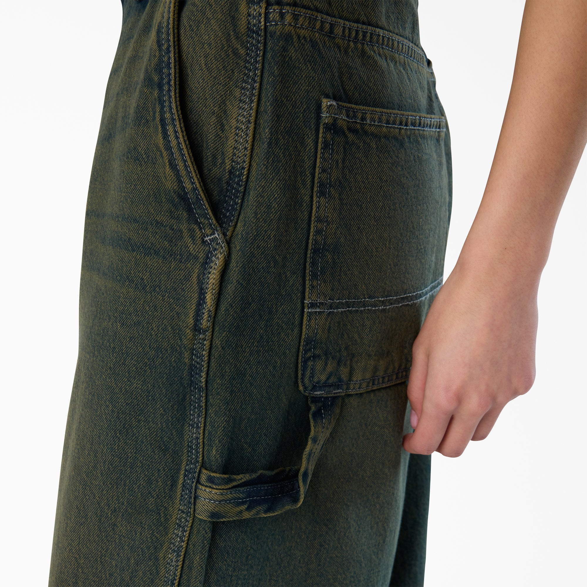 Women's Loose Fit Denim Carpenter Jeans - Image 6