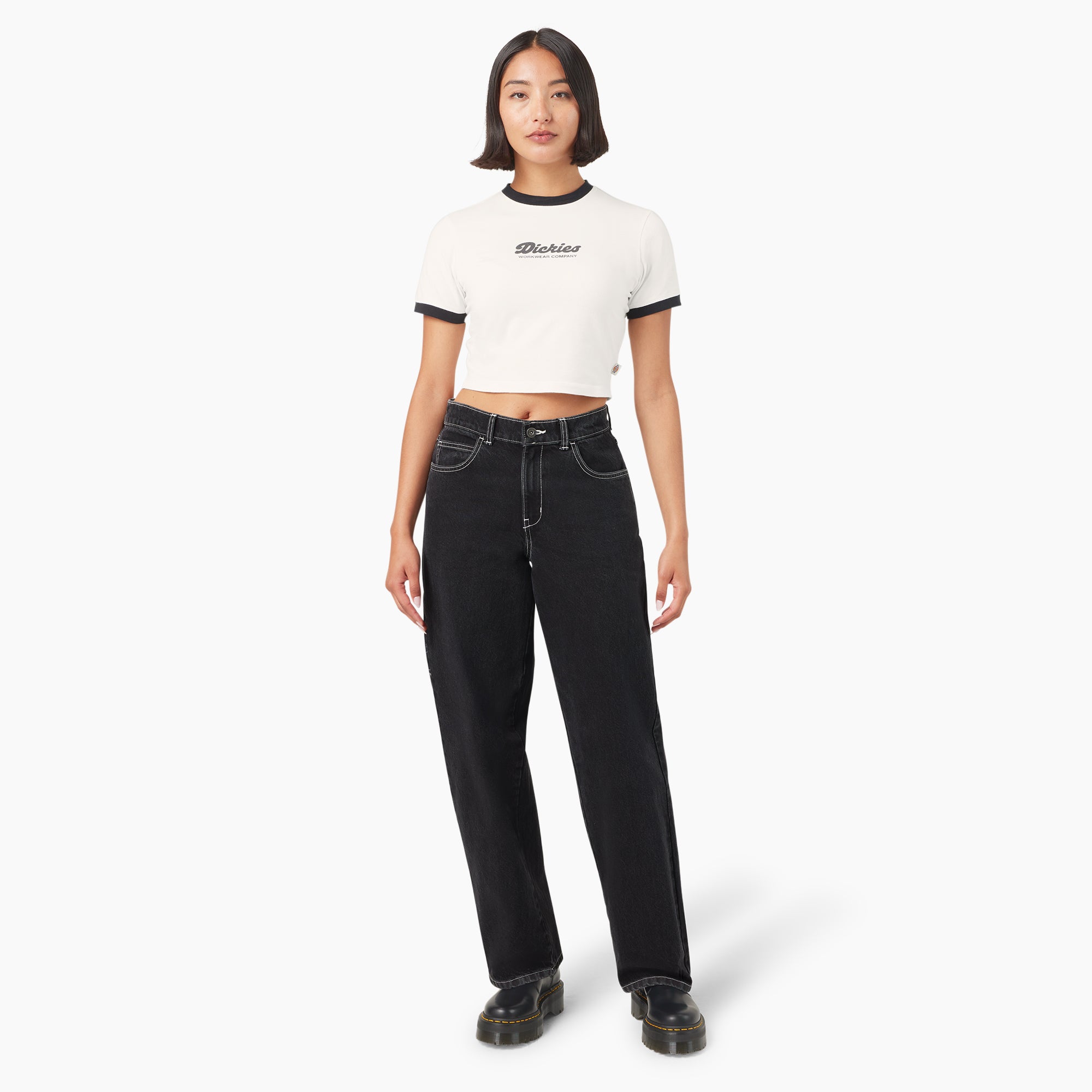 Women's Lewistown Cropped Ringer T-Shirt - Image 4