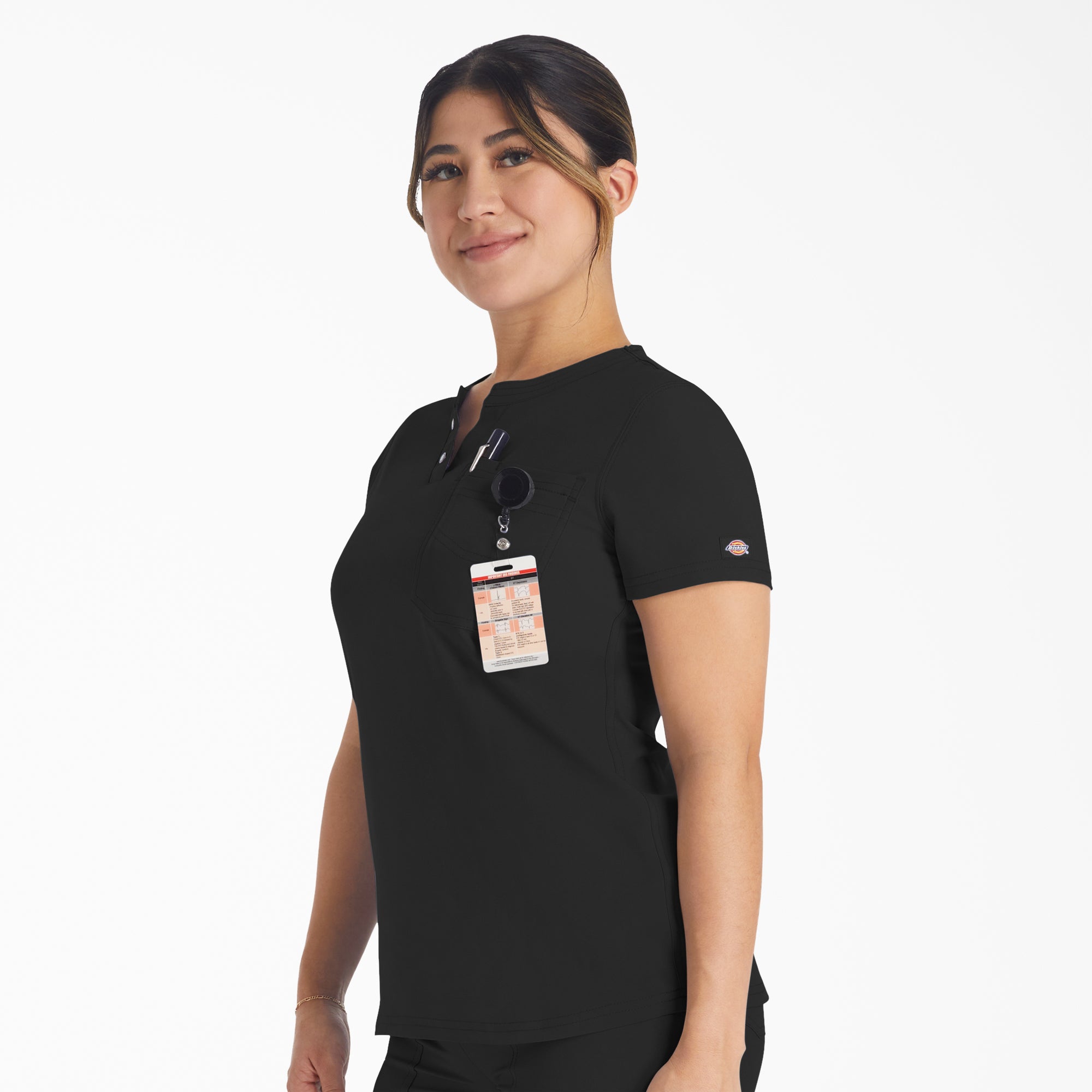 Women's EDS NXT Henley Scrub Top - Image 3