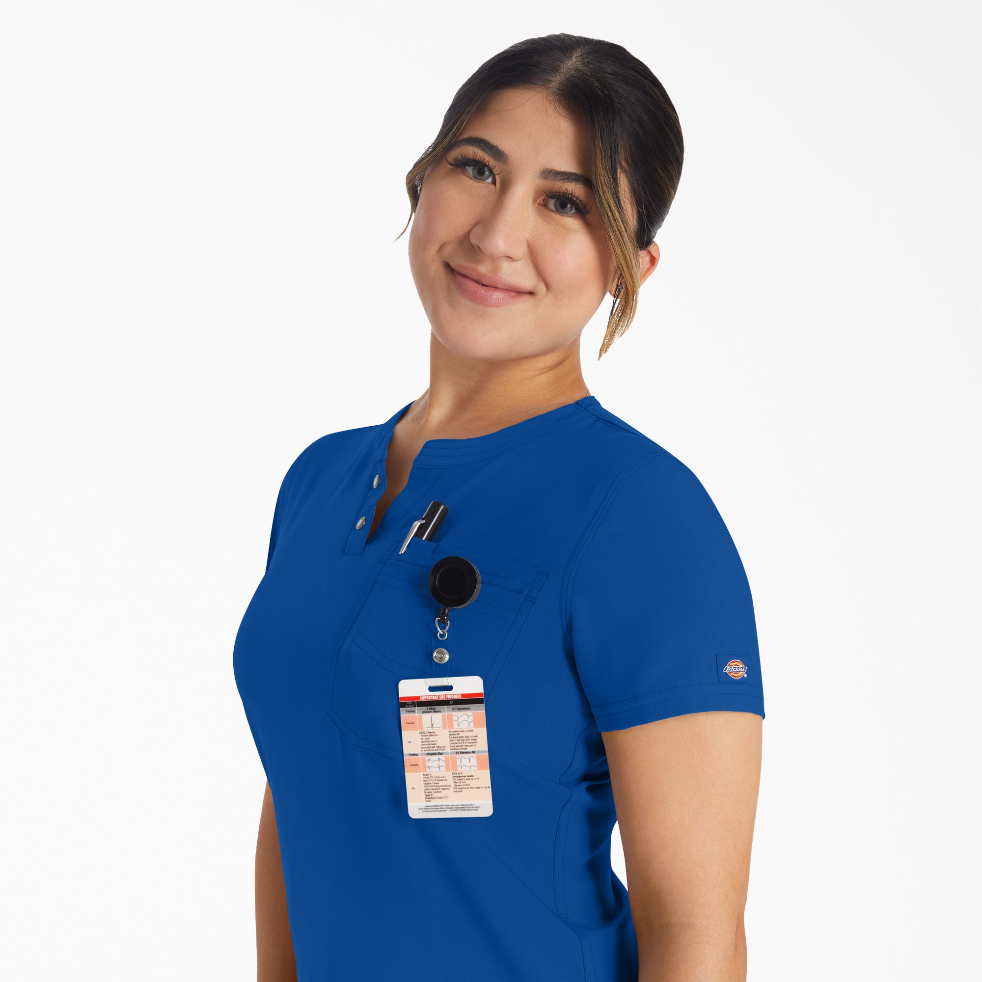 Women's EDS NXT Henley Scrub Top - Image 6