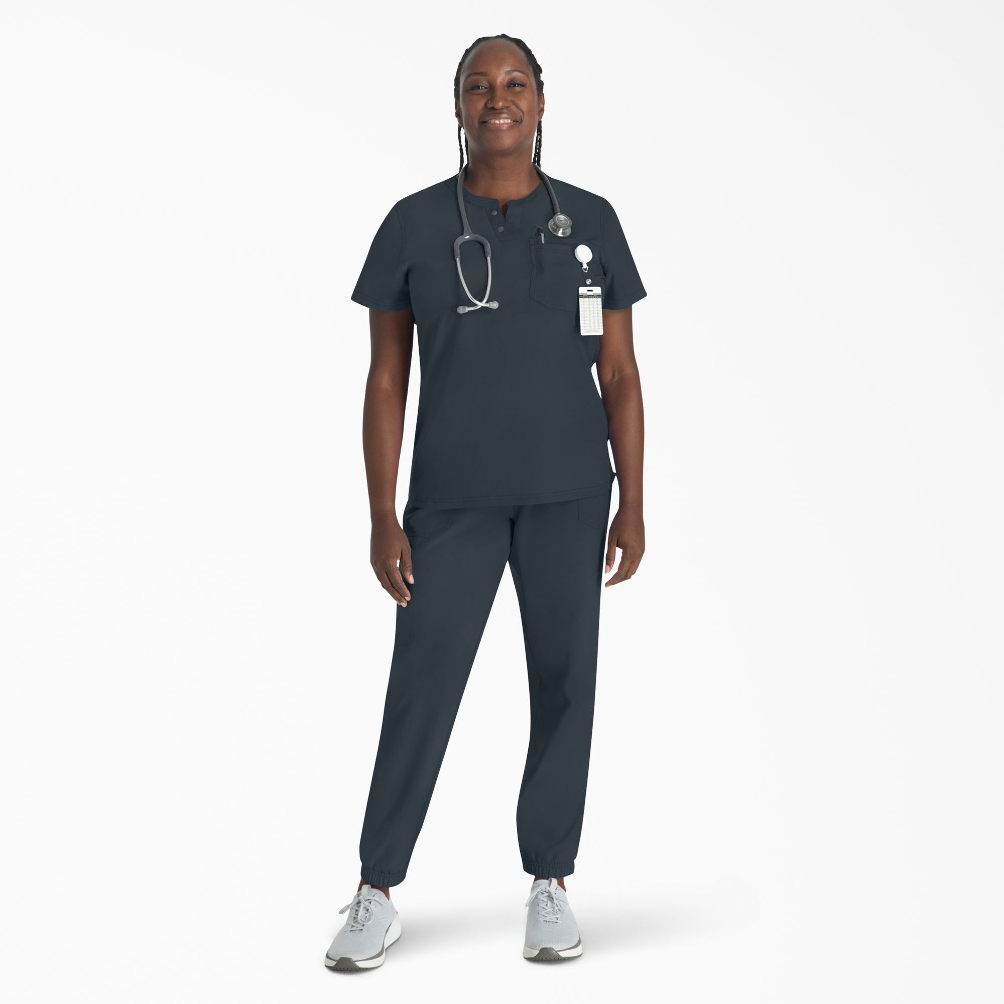 Women's EDS NXT Henley Scrub Top - Image 5