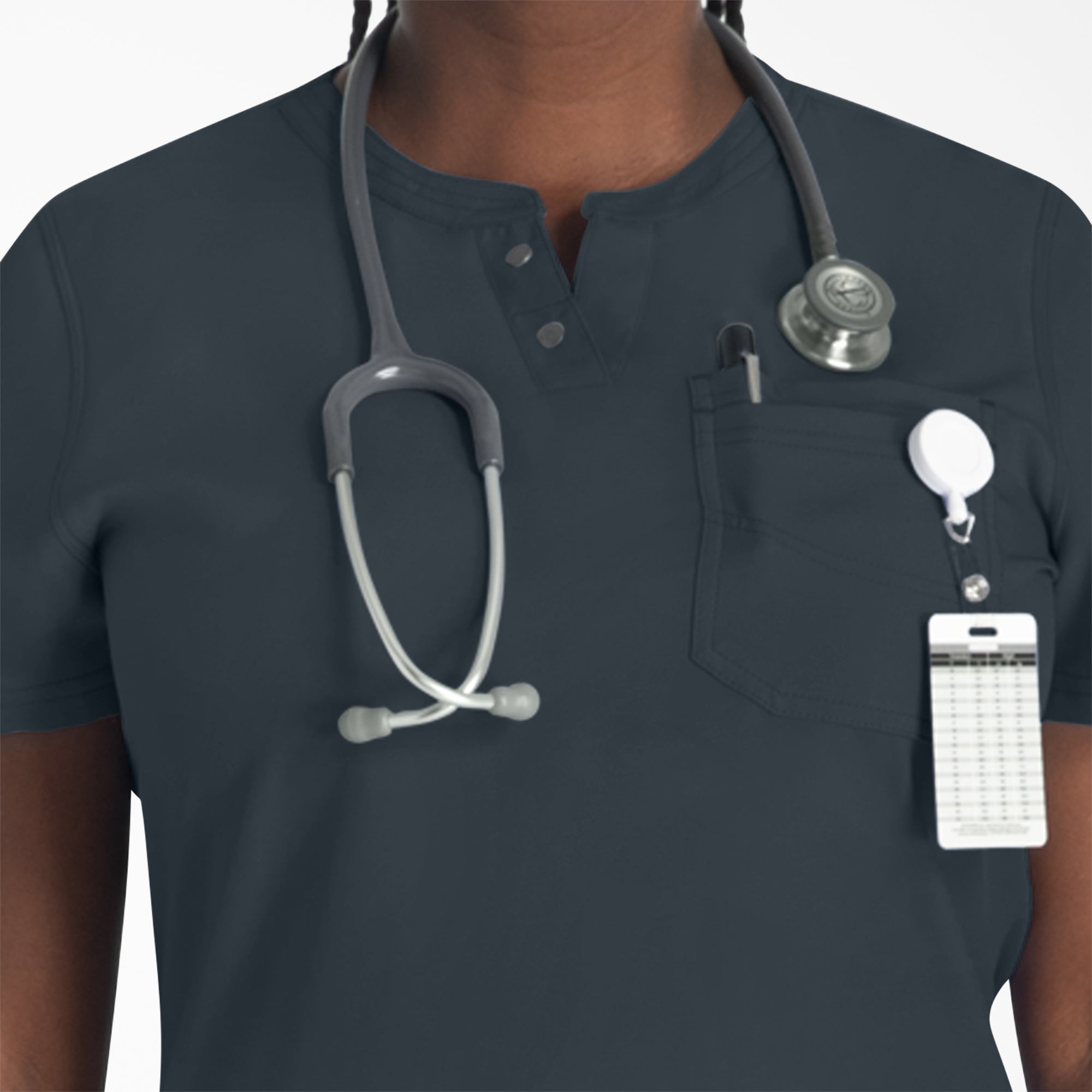 Women's EDS NXT Henley Scrub Top - Image 6