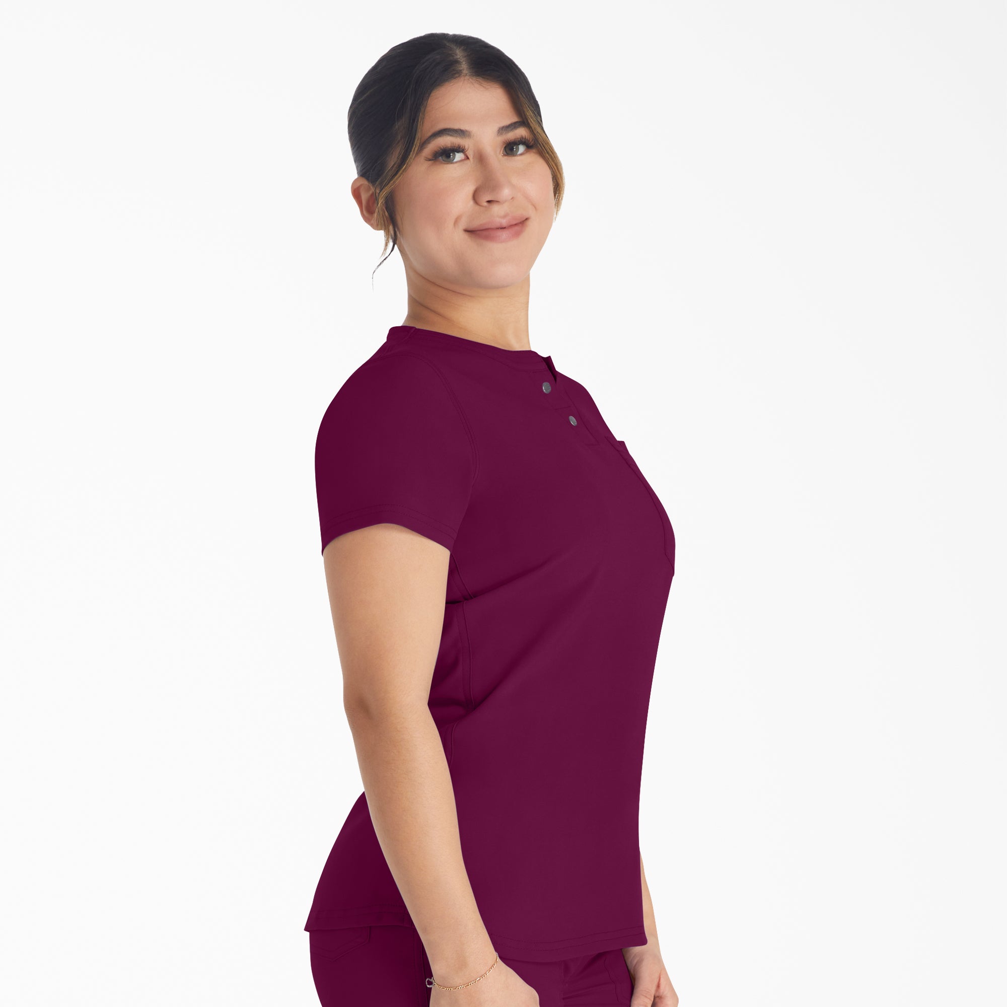 Women's EDS NXT Henley Scrub Top - Image 4