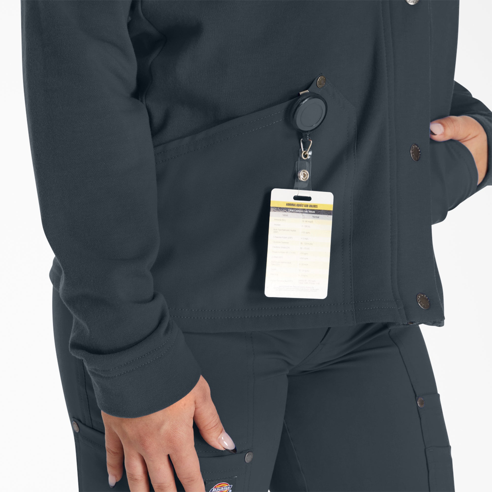 Women's EDS NXT Zip Front Scrub Jacket - Image 9