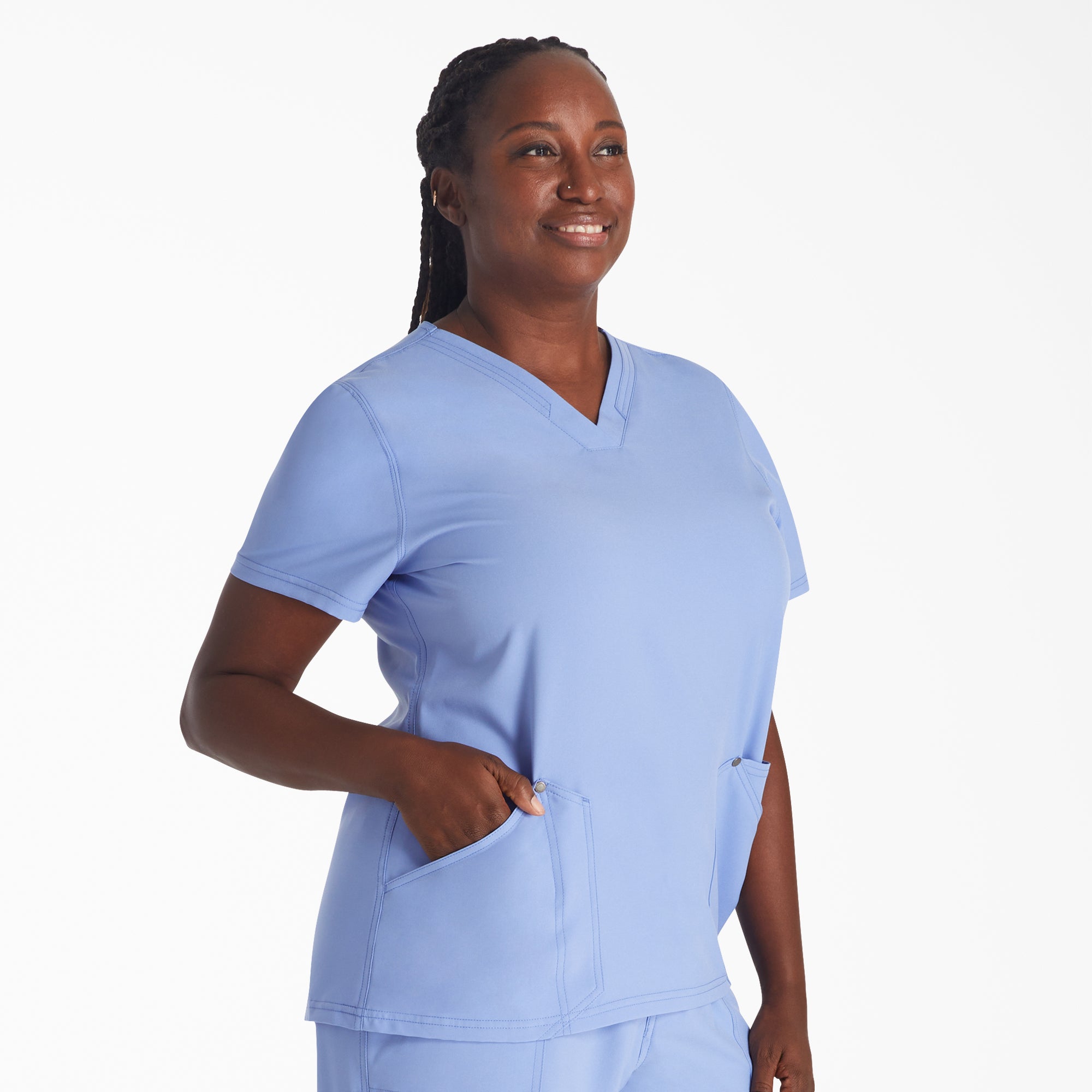 Women's EDS NXT V-Neck Scrub Top - Image 4