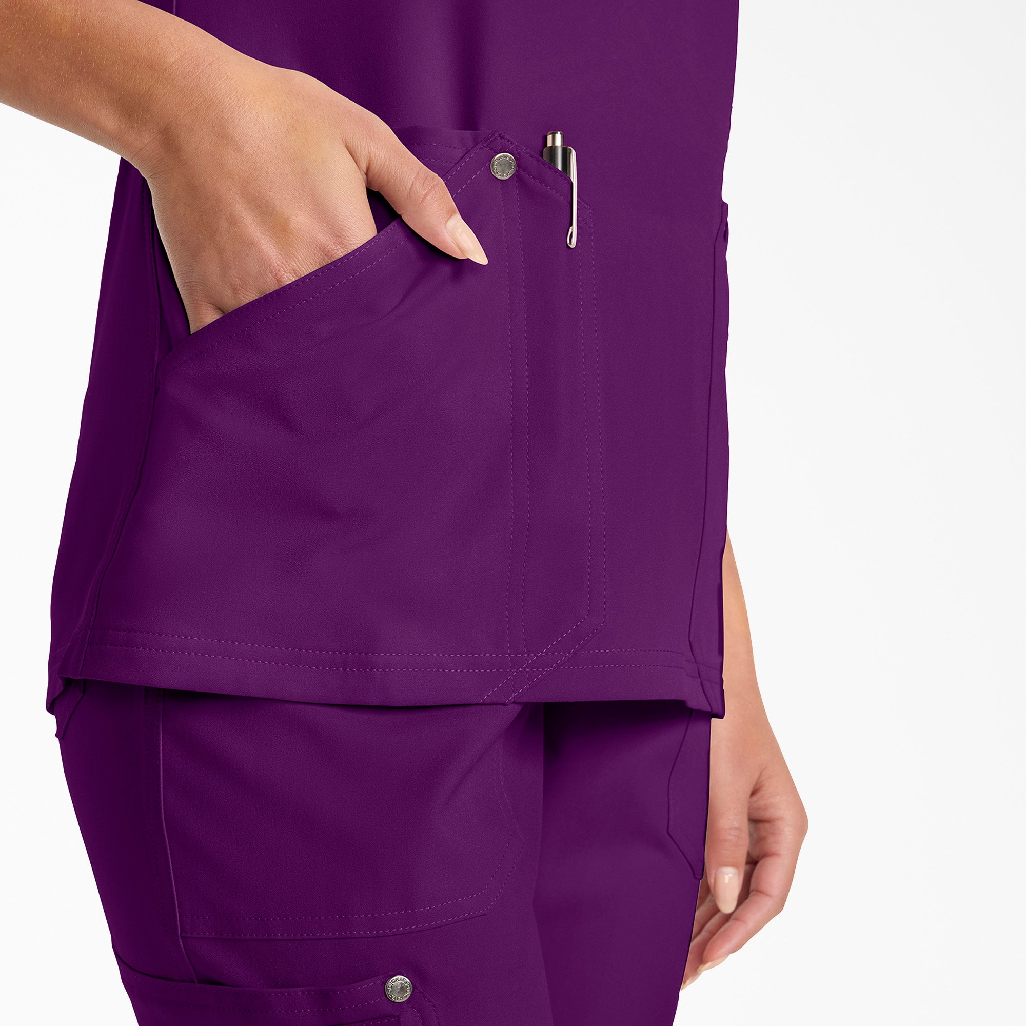 Women's EDS NXT V-Neck Scrub Top - Image 8