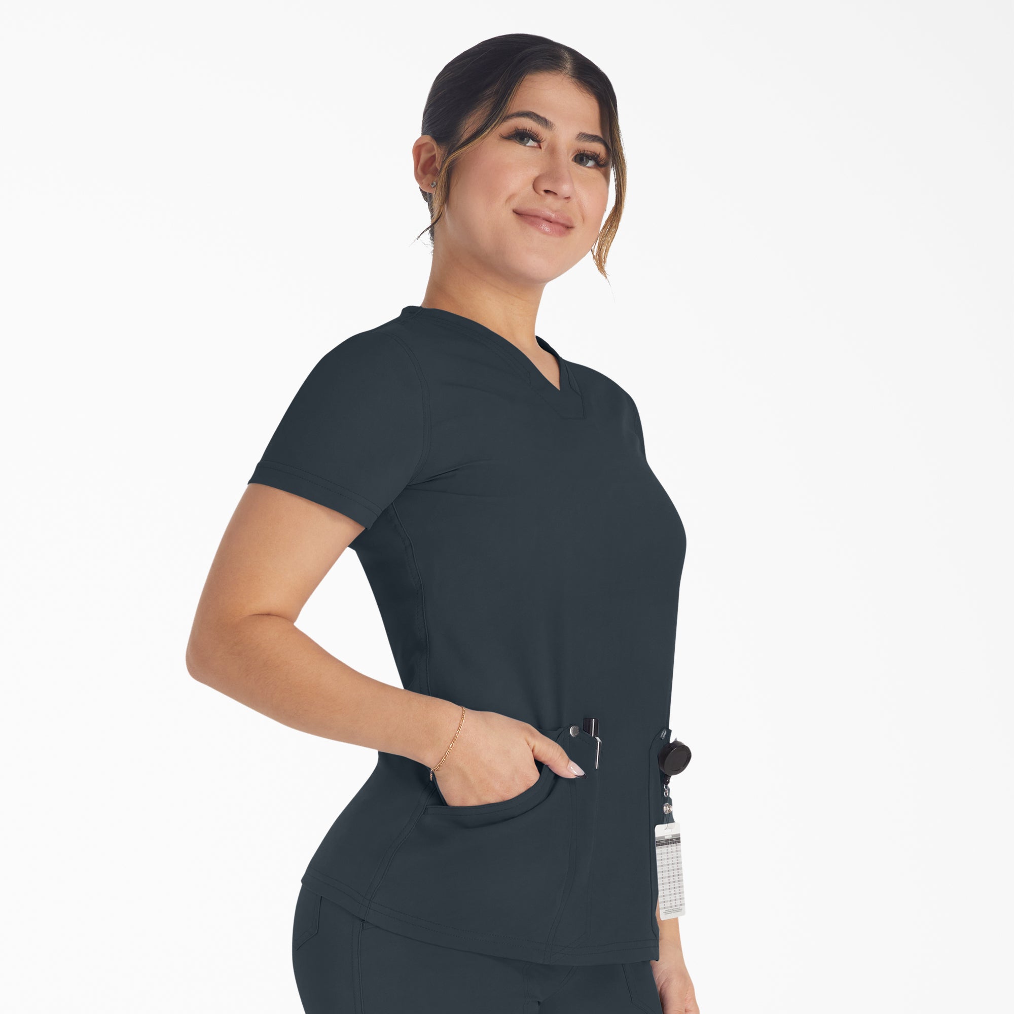 Women's EDS NXT V-Neck Scrub Top - Image 4