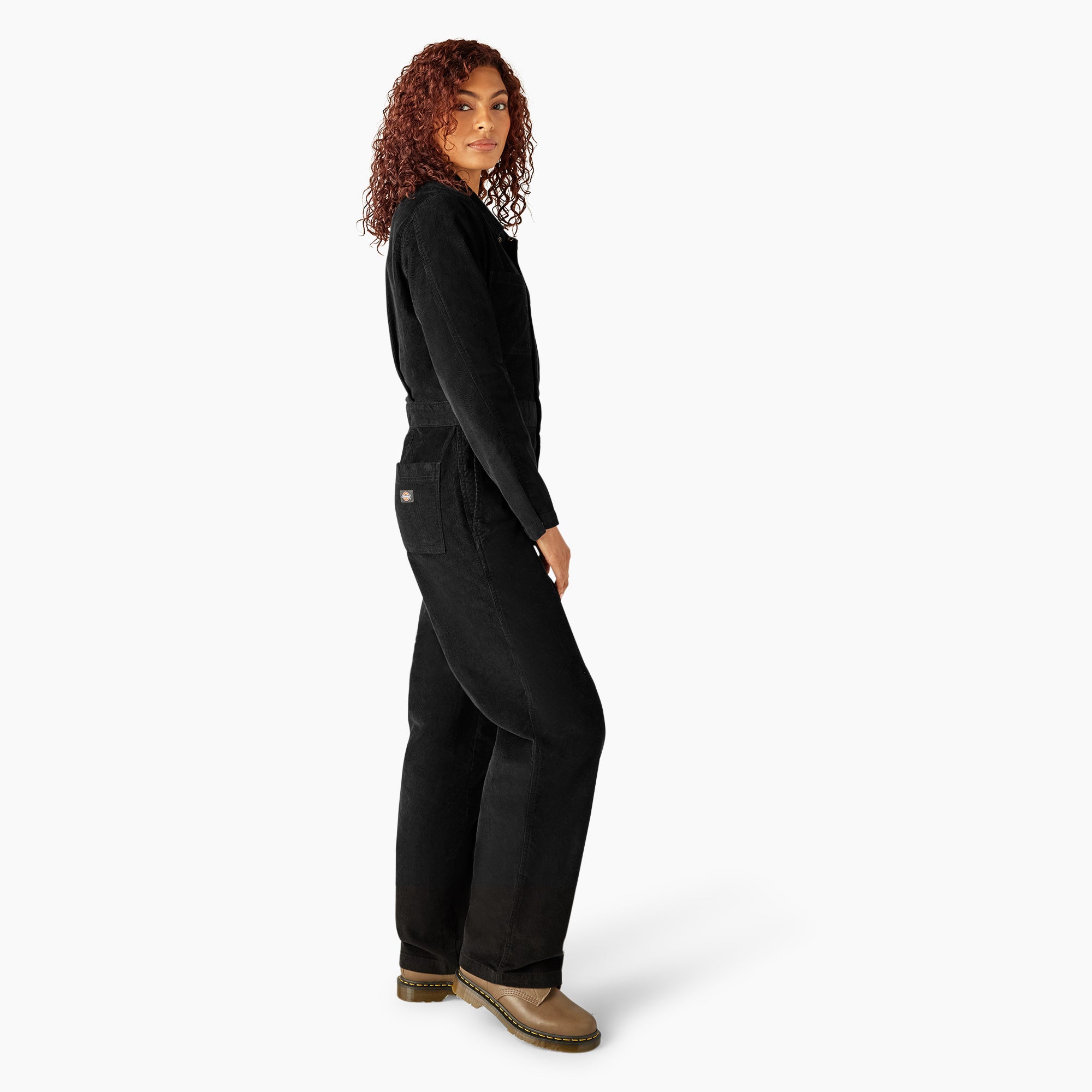 Women's Corduroy Long Sleeve Coveralls - Image 4