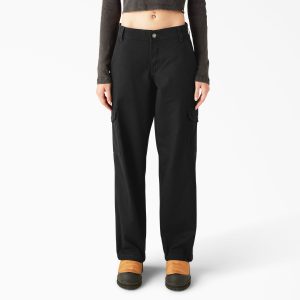 Women's Relaxed Fit Duck Canvas Cargo Pants