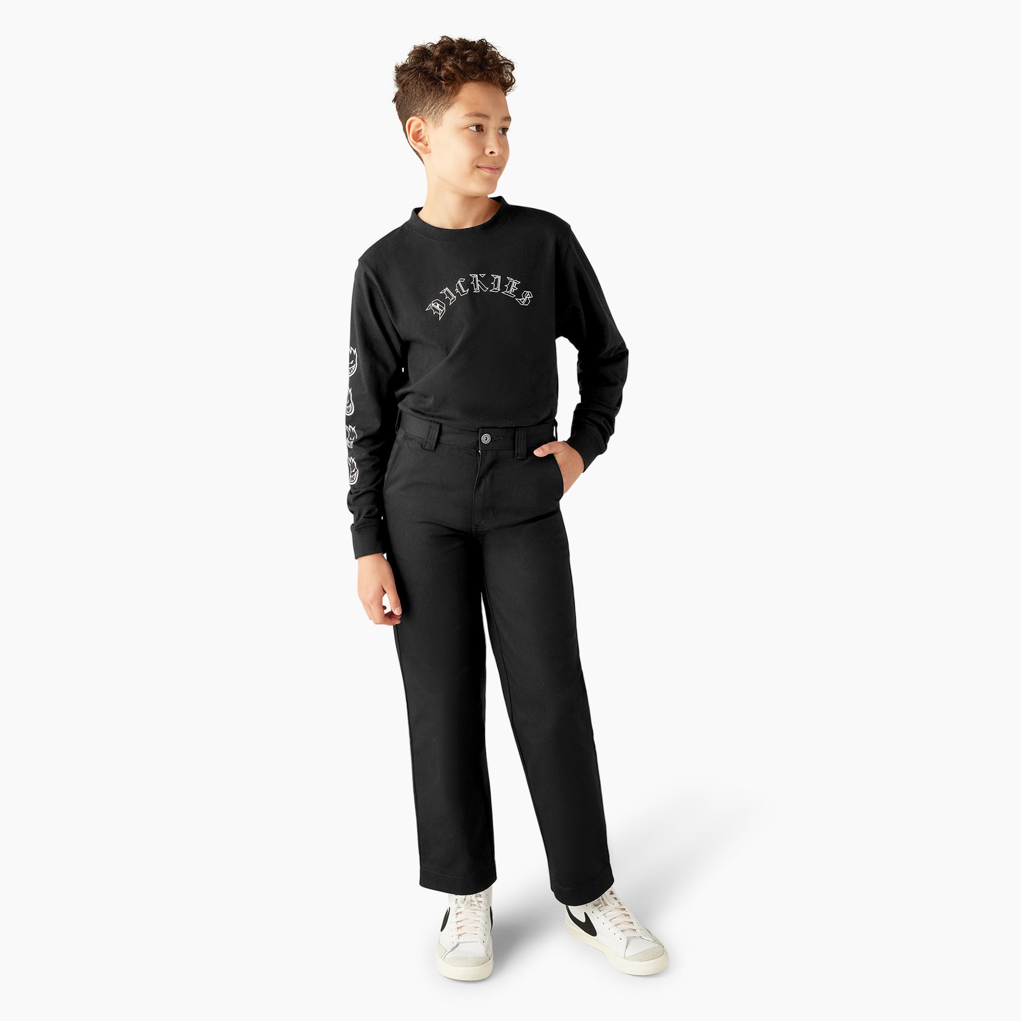 Dickies X Spitfire Kid's Flannel Cuff Pants - Image 5