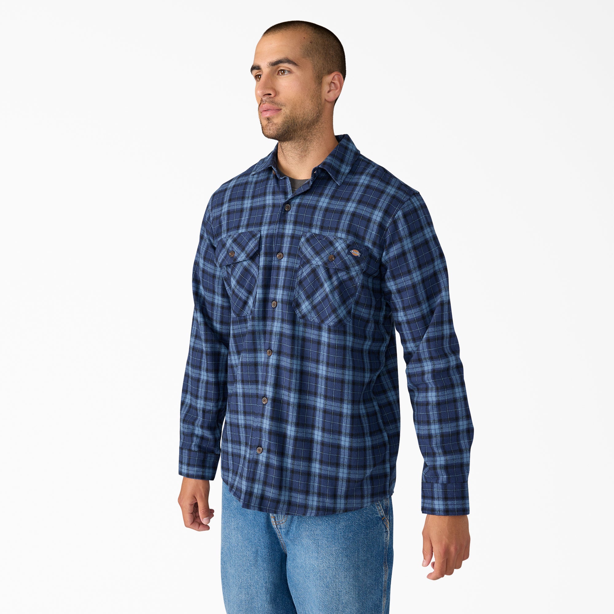 Long Sleeve Flannel Work Shirt - Image 3