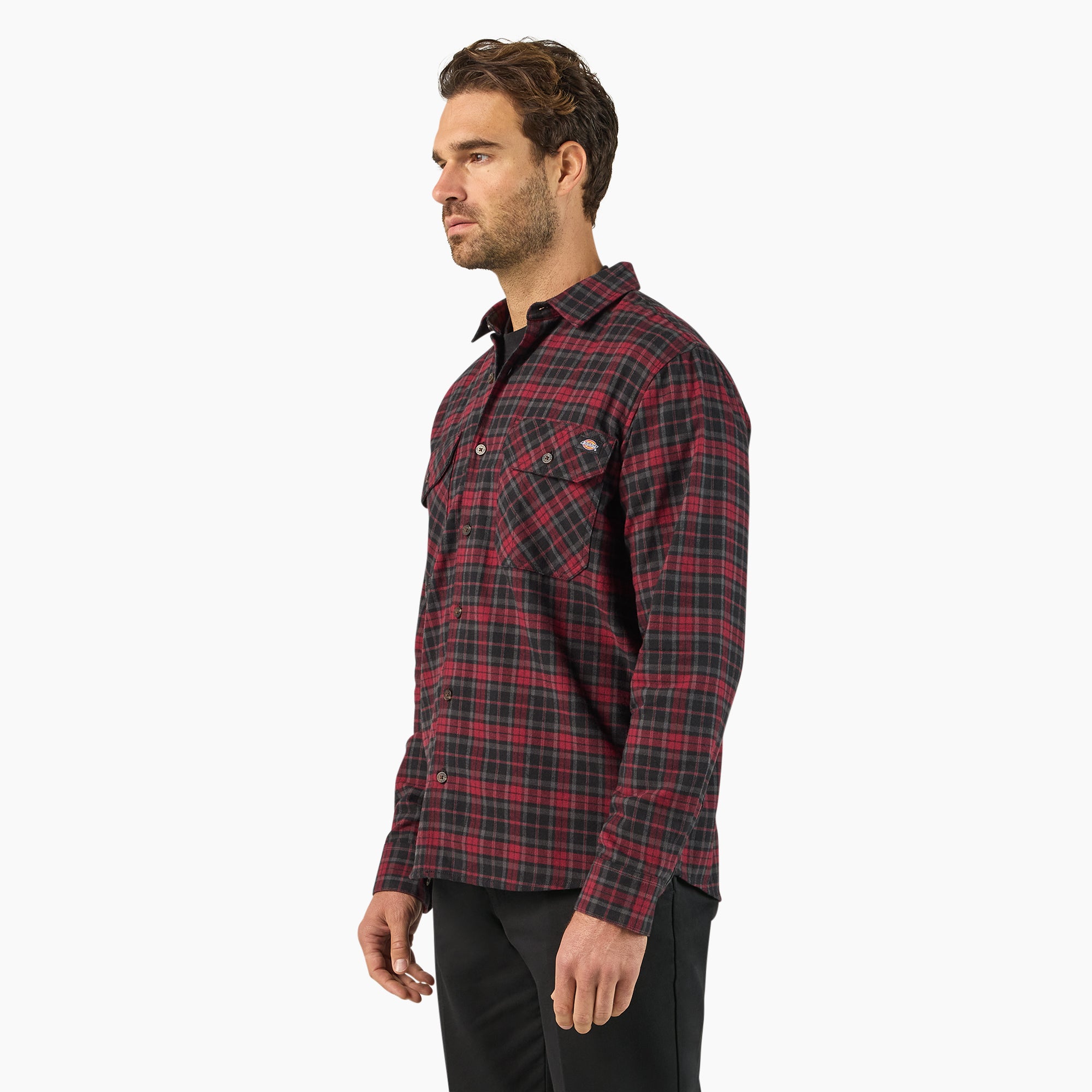Long Sleeve Flannel Work Shirt - Image 3