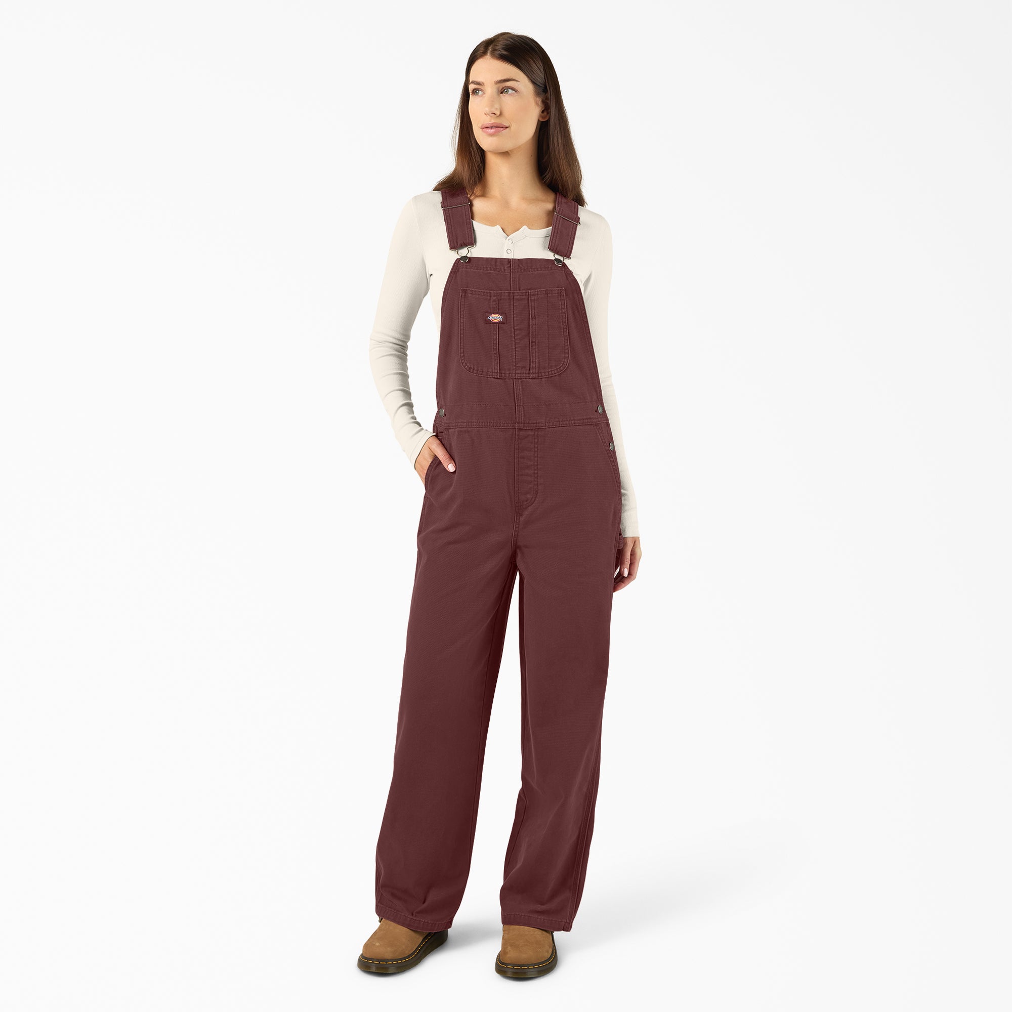 Women's Canvas Bib Overalls - Image 5