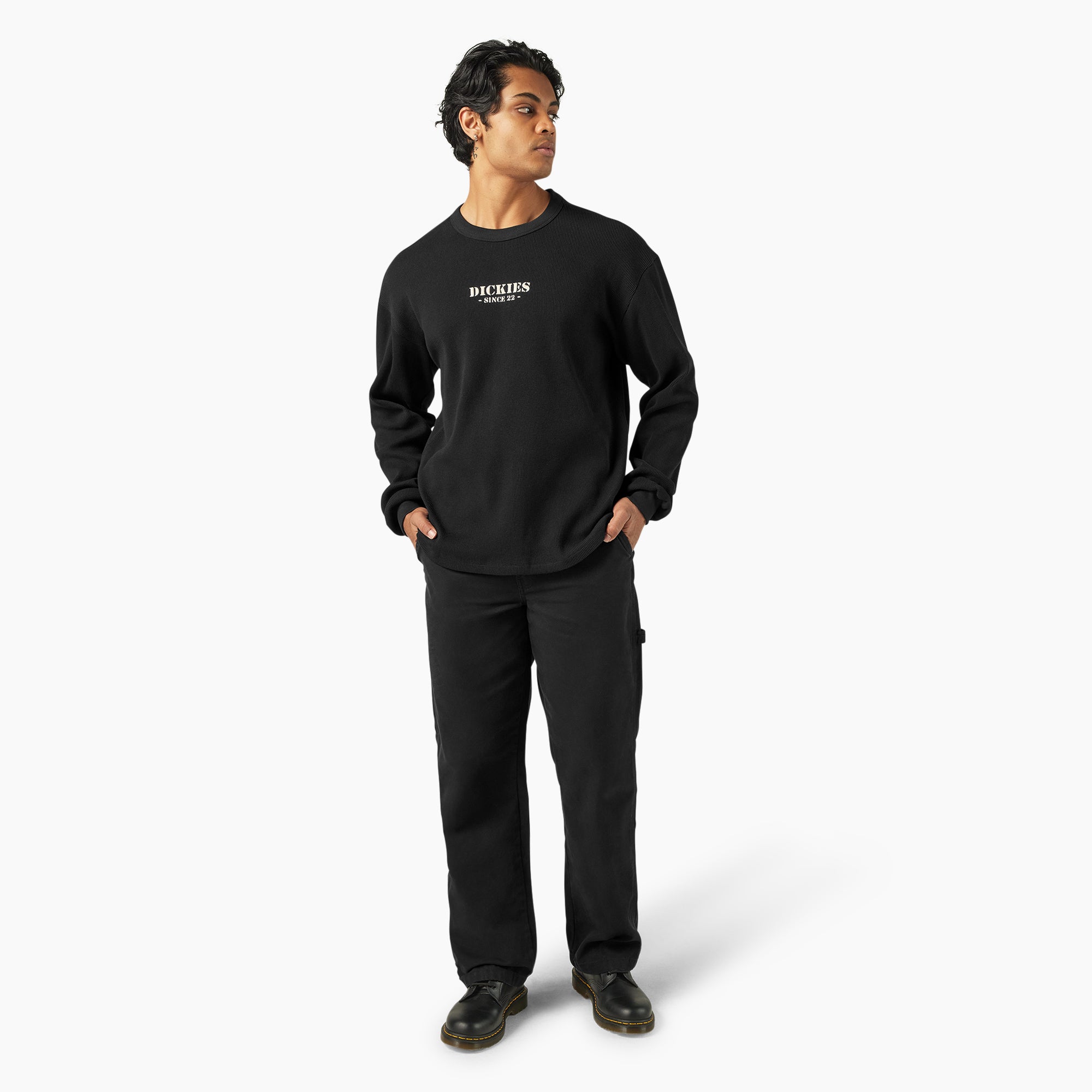 Long Sleeve Waffle Shirt - Image 4