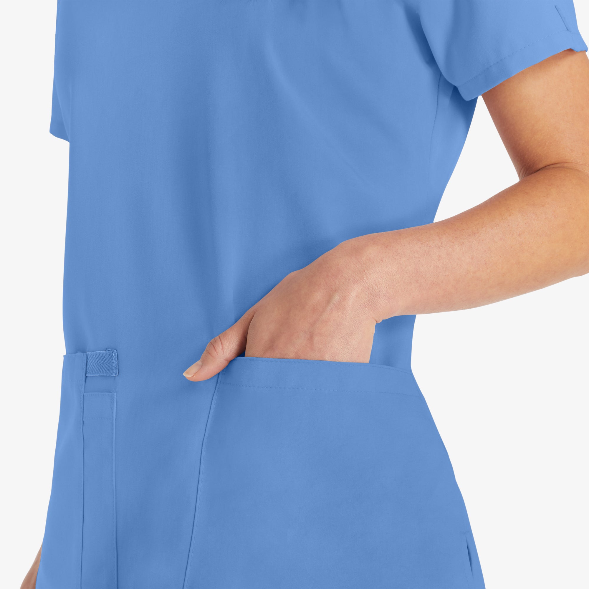 Women's EDS Essentials V-Neck Scrub Top - Image 8