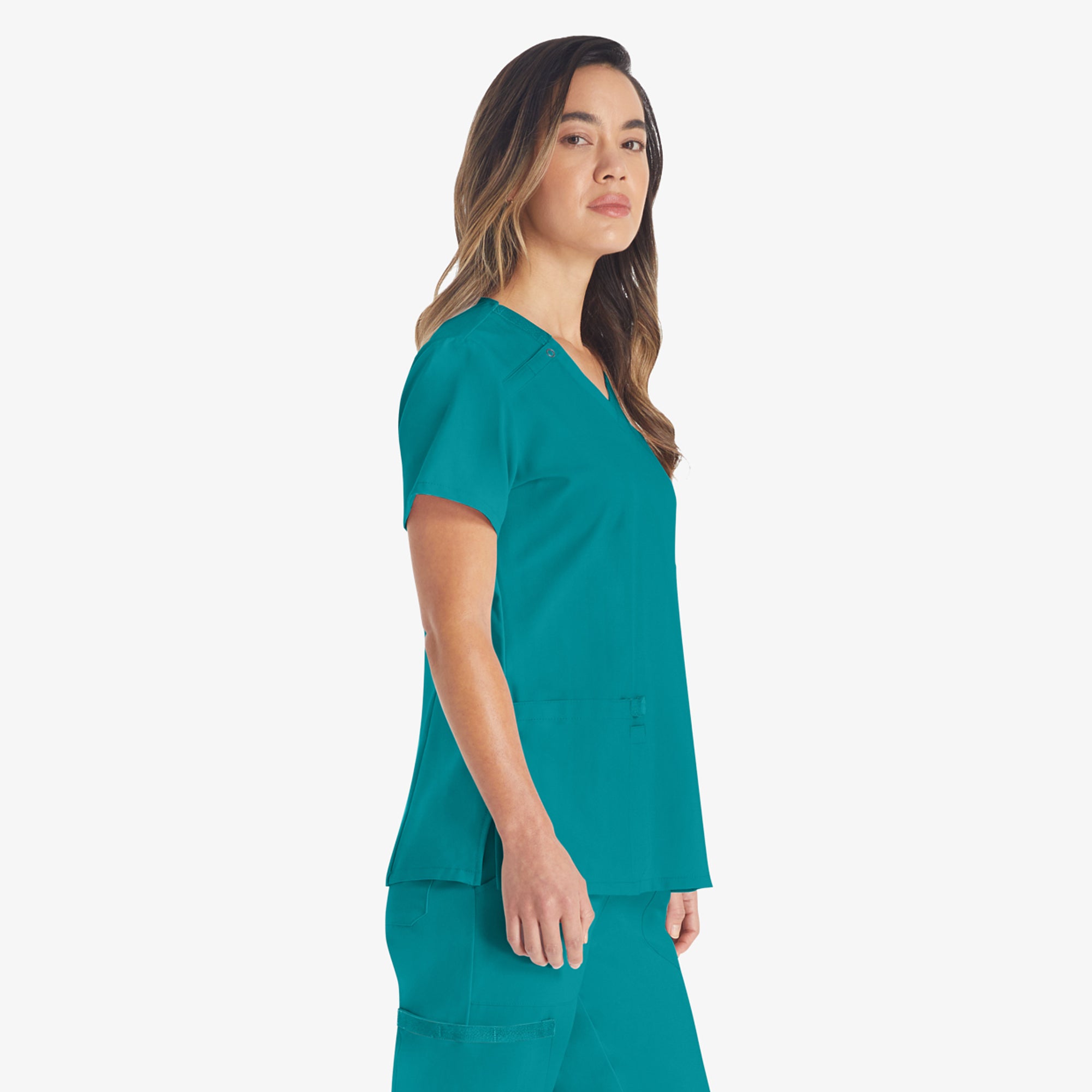 Women's EDS Essentials V-Neck Scrub Top - Image 4