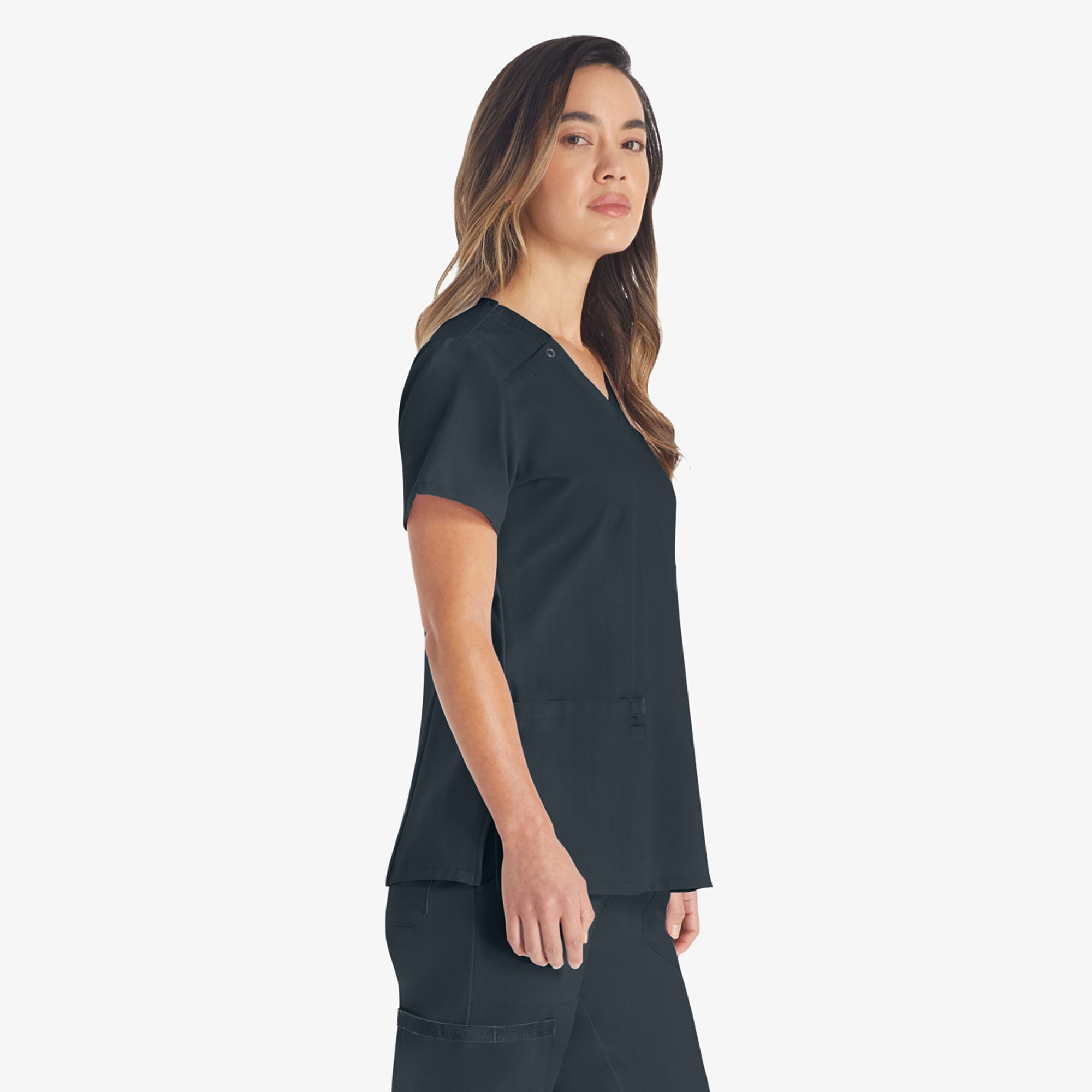 Women's EDS Essentials V-Neck Scrub Top - Image 4