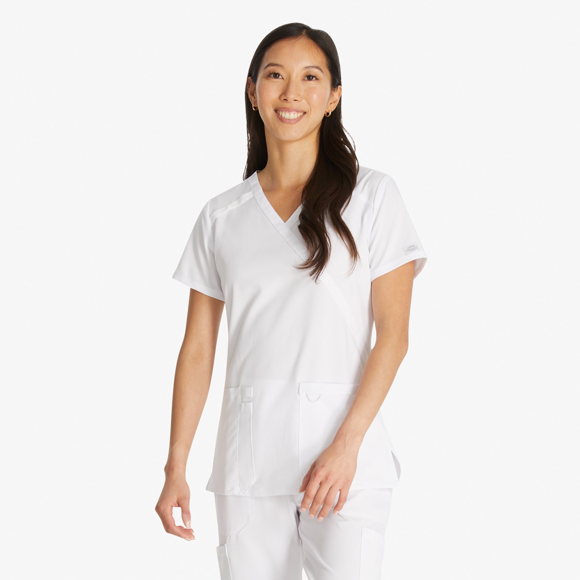 Women's EDS Essentials Mock Wrap Scrub Top - Image 2