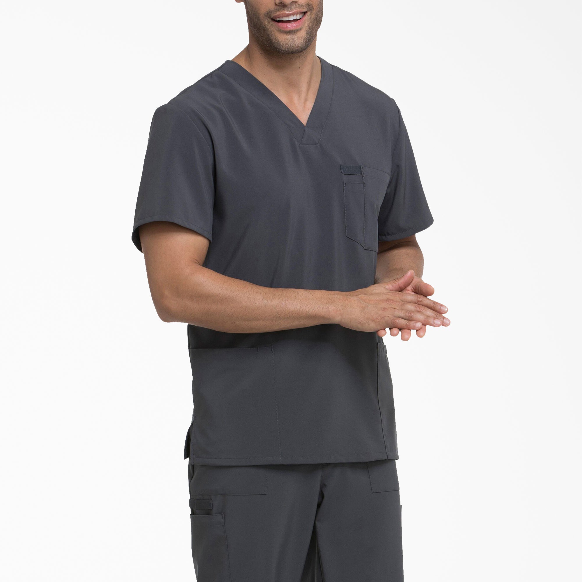 Men's EDS Essentials V-Neck Scrub Top - Image 4