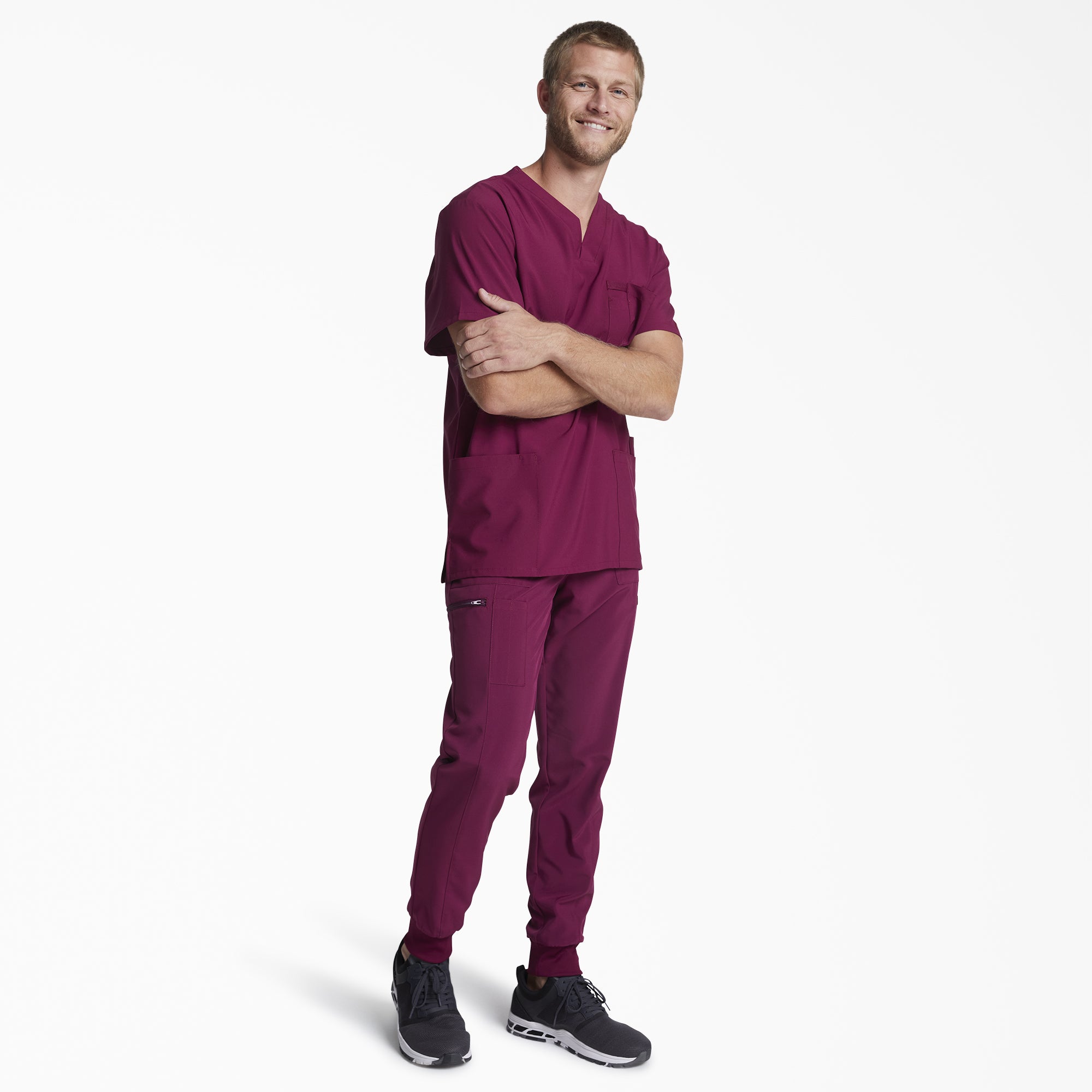 Men's EDS Essentials V-Neck Scrub Top - Image 4