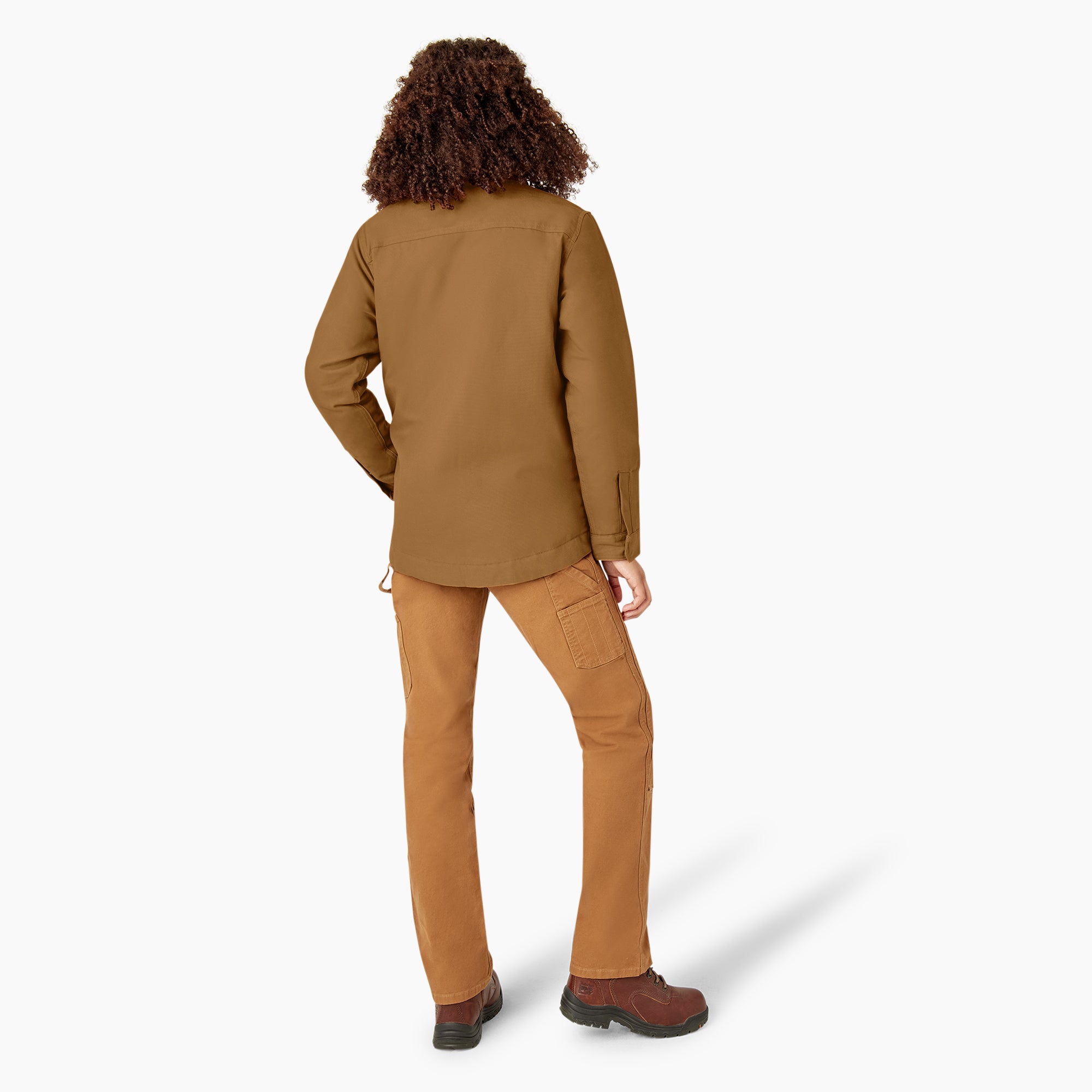 Women's Duck High Pile Fleece Lined Chore Coat - Image 6