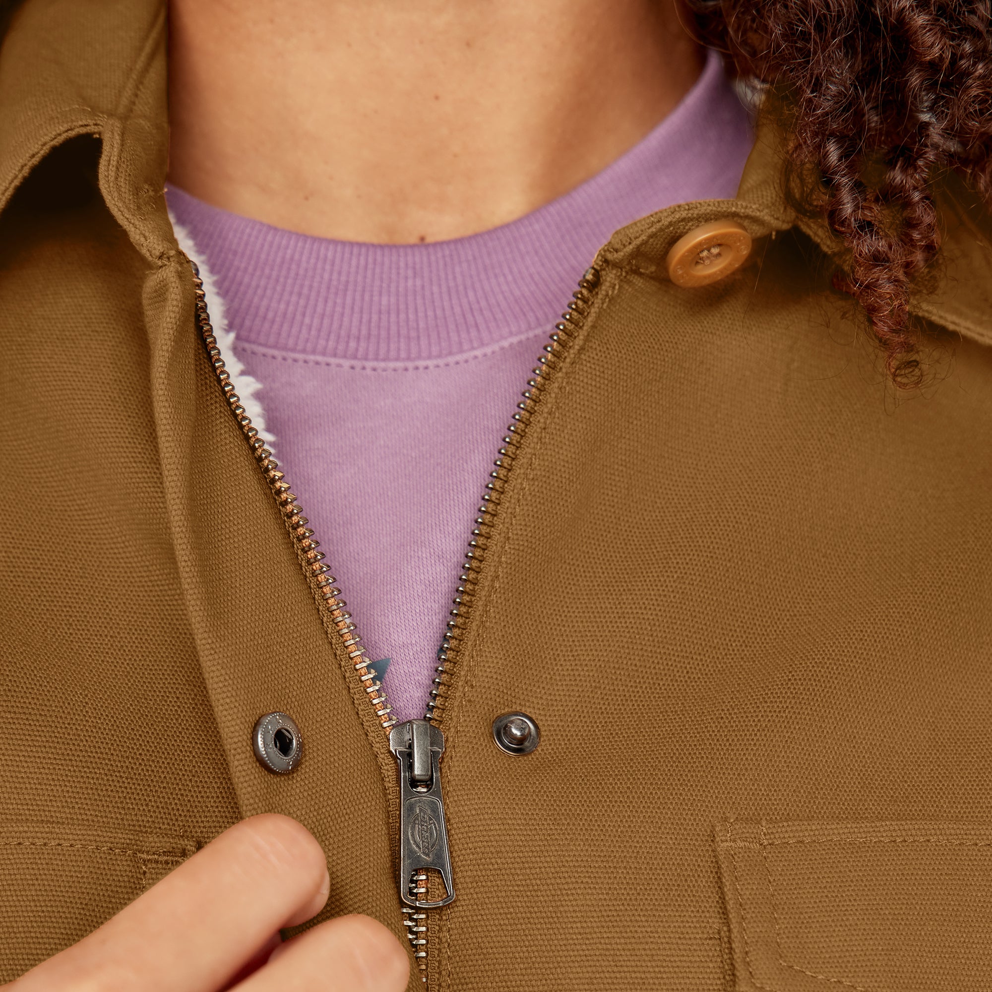 Women's Duck High Pile Fleece Lined Chore Coat - Image 8