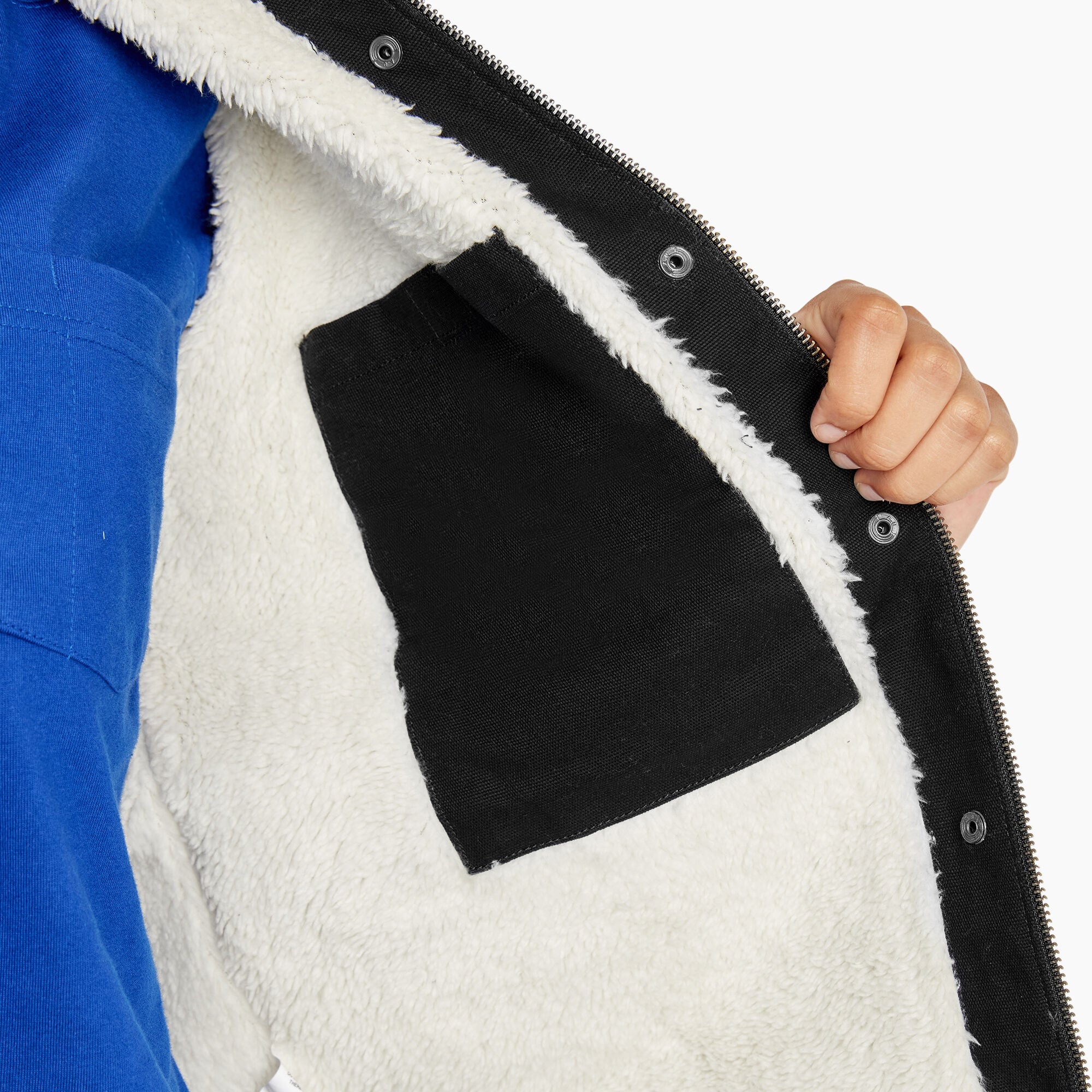 Women's Duck High Pile Fleece Lined Chore Coat - Image 10