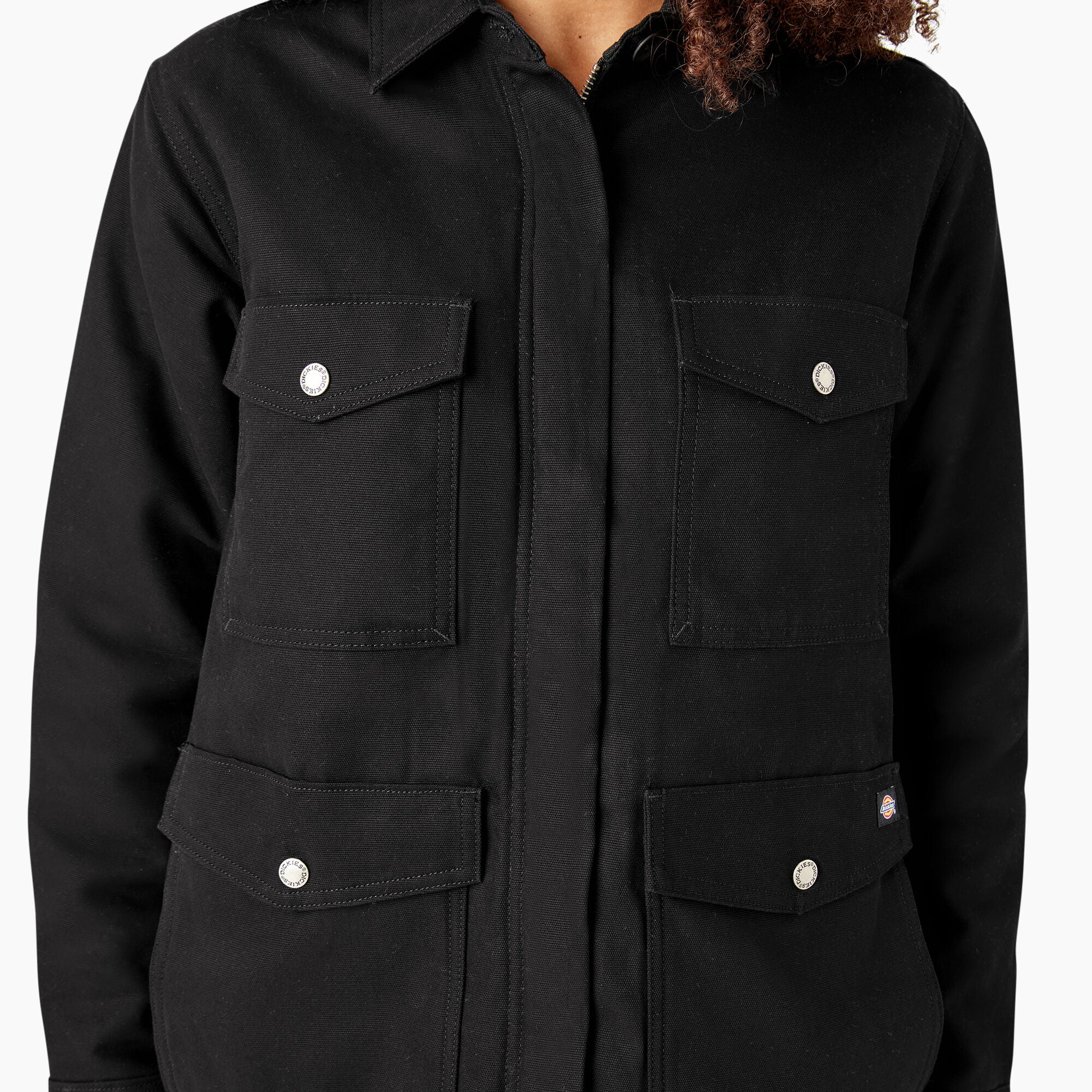 Women's Duck High Pile Fleece Lined Chore Coat - Image 7